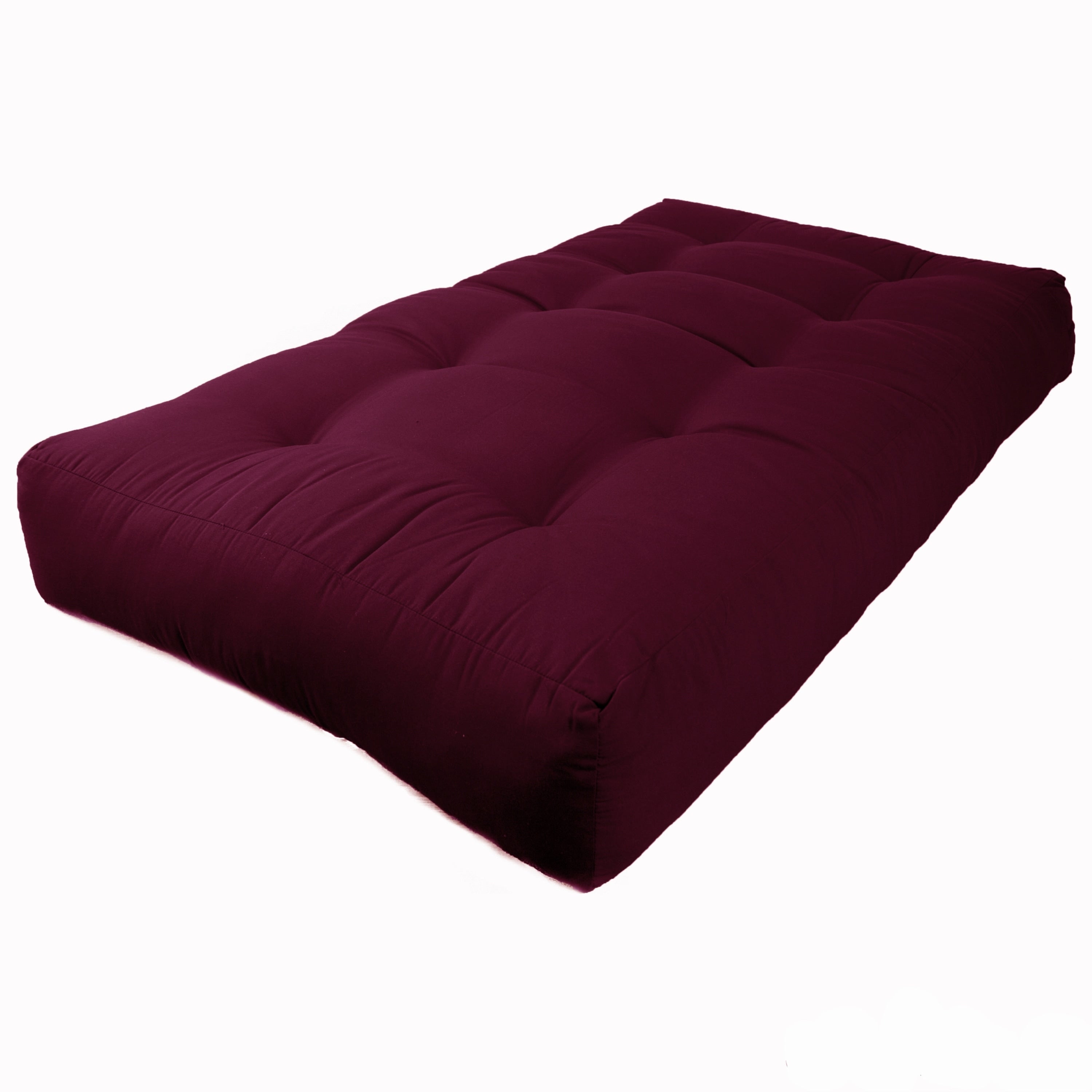 Matelas futon en sergé de 10 pouces d'épaisseur (simple, double ou grand lit)