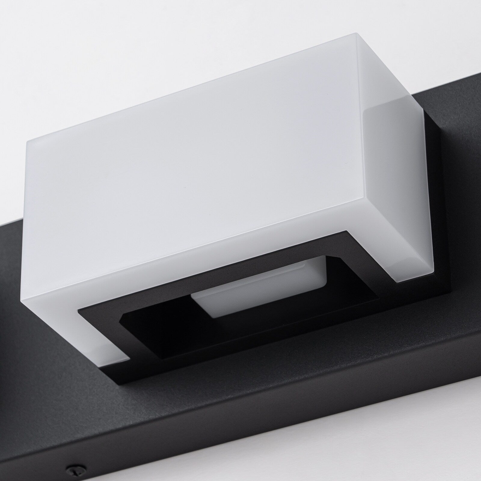 Applique murale LED moderne à intensité variable, 3, 4 ou 5 lampes, noir mat, pour salle de bain