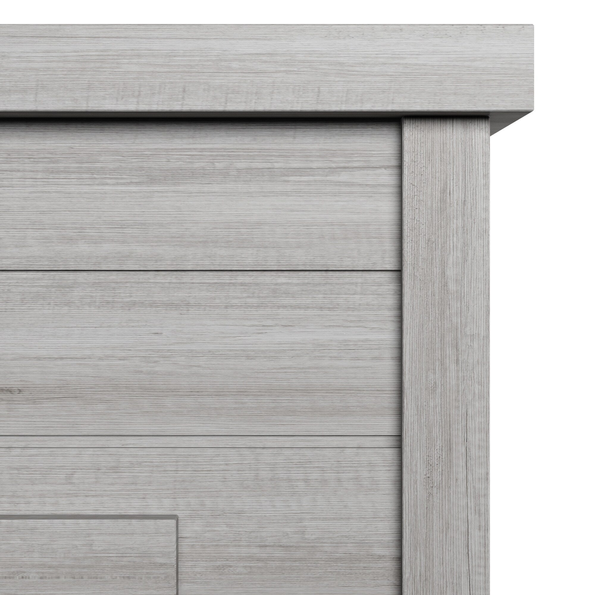 52 Manteau mural à clin avec insert de cheminée 3D