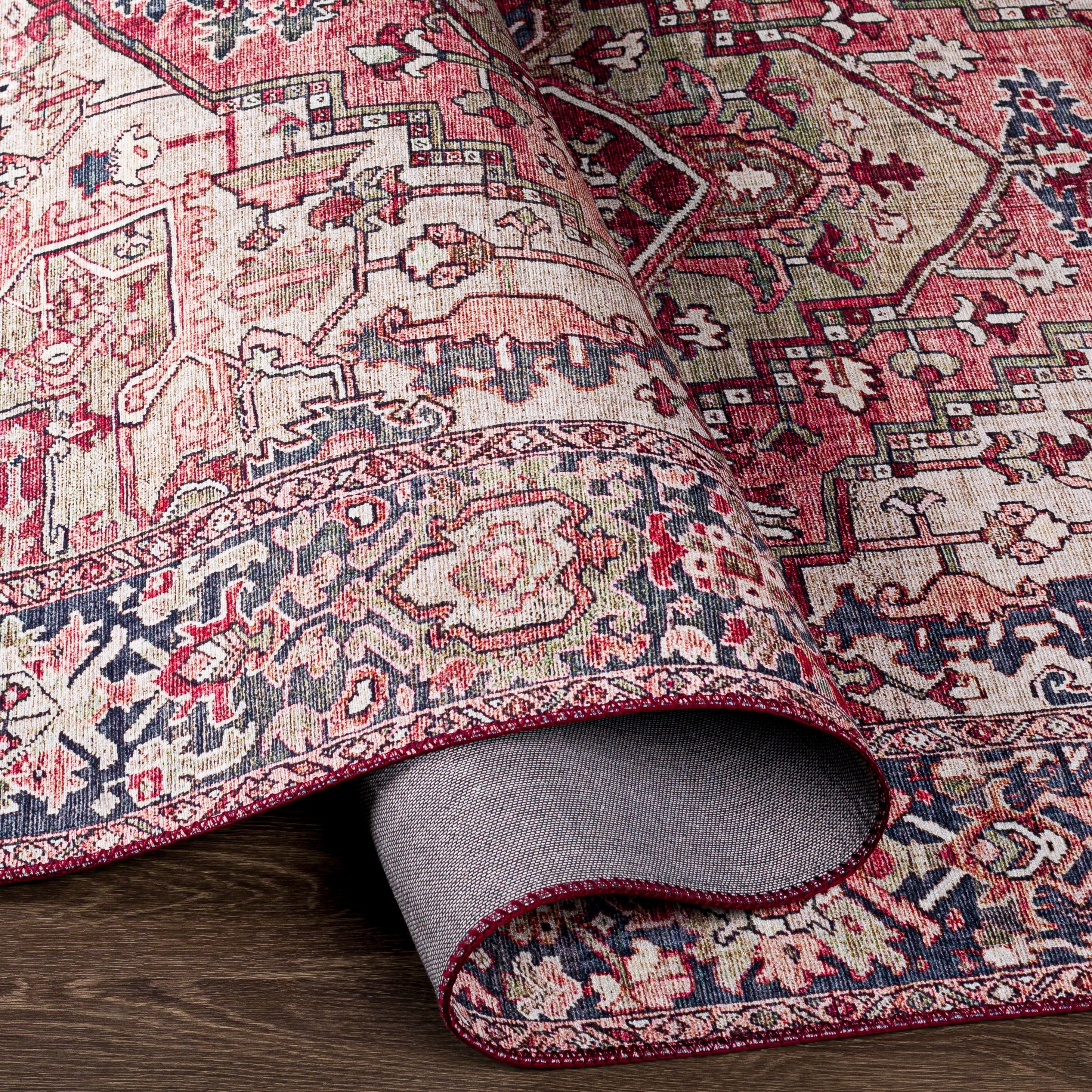 Tapis imprimé médaillon vintage Livabliss Adenia