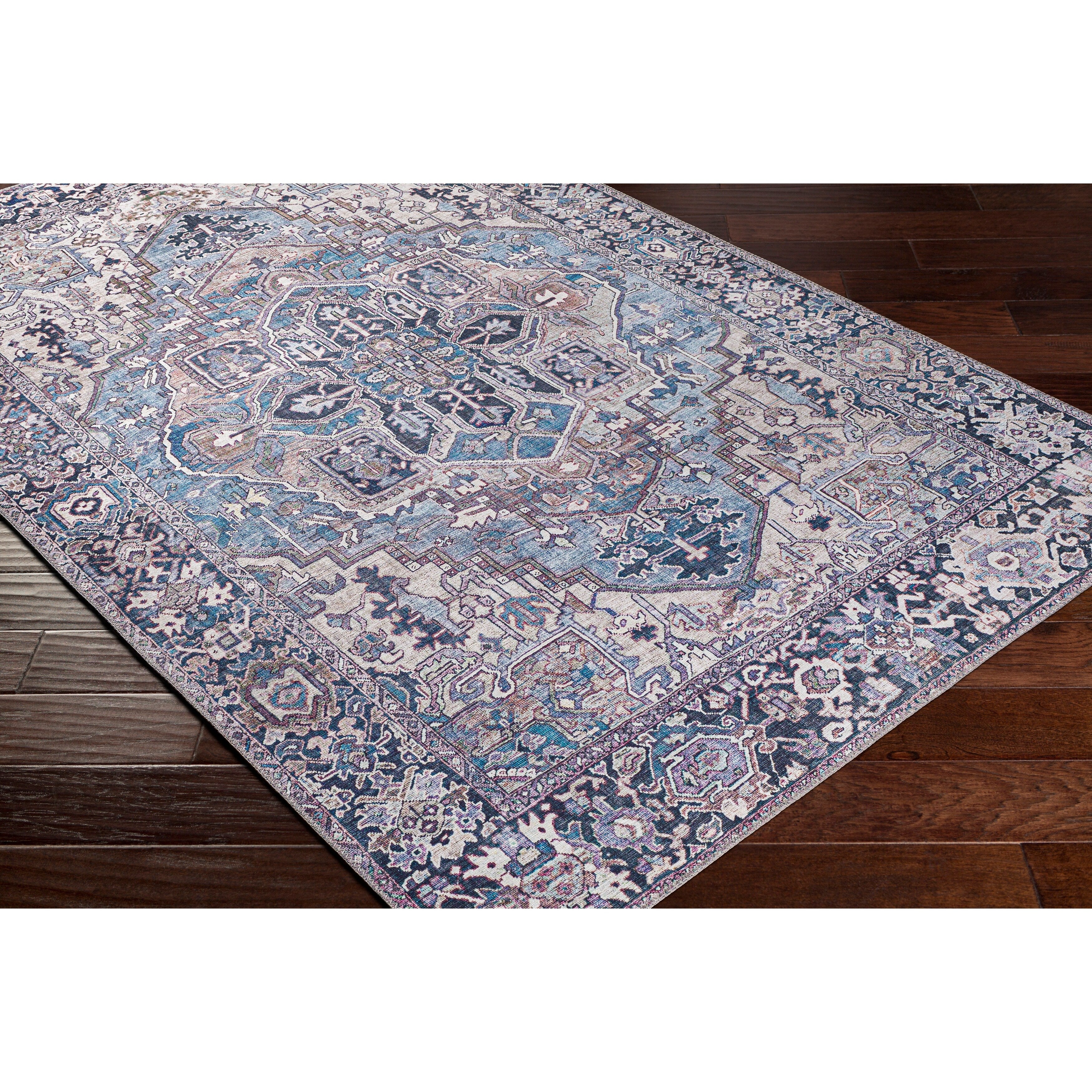 Tapis imprimé médaillon vintage Livabliss Adenia