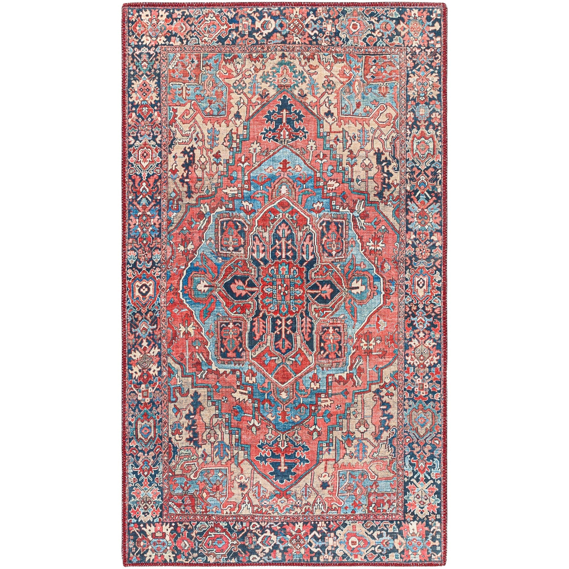Tapis imprimé médaillon vintage Livabliss Adenia