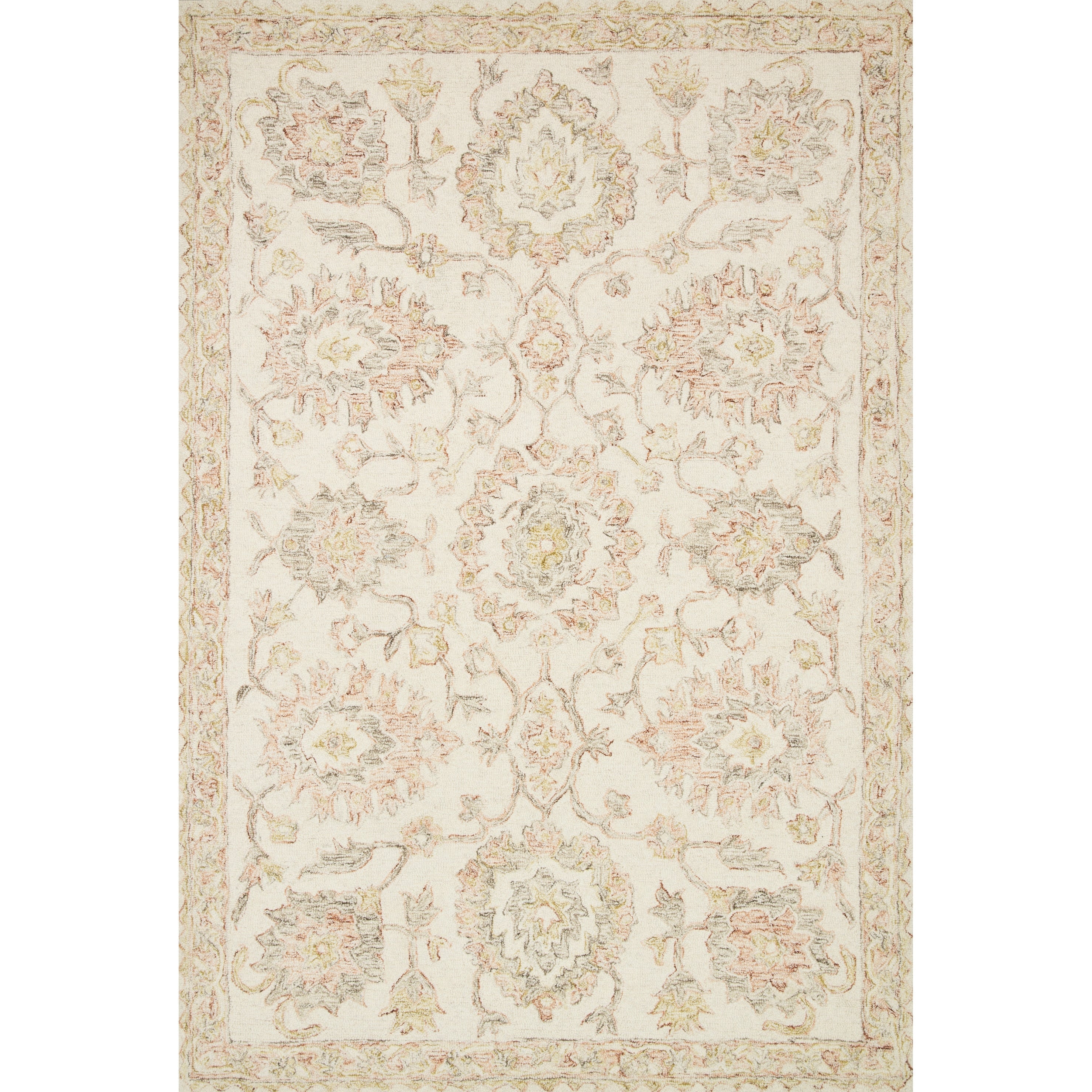 Tapis en laine crocheté à la main Annabelle Botanical Vineyard d'Alexander Home