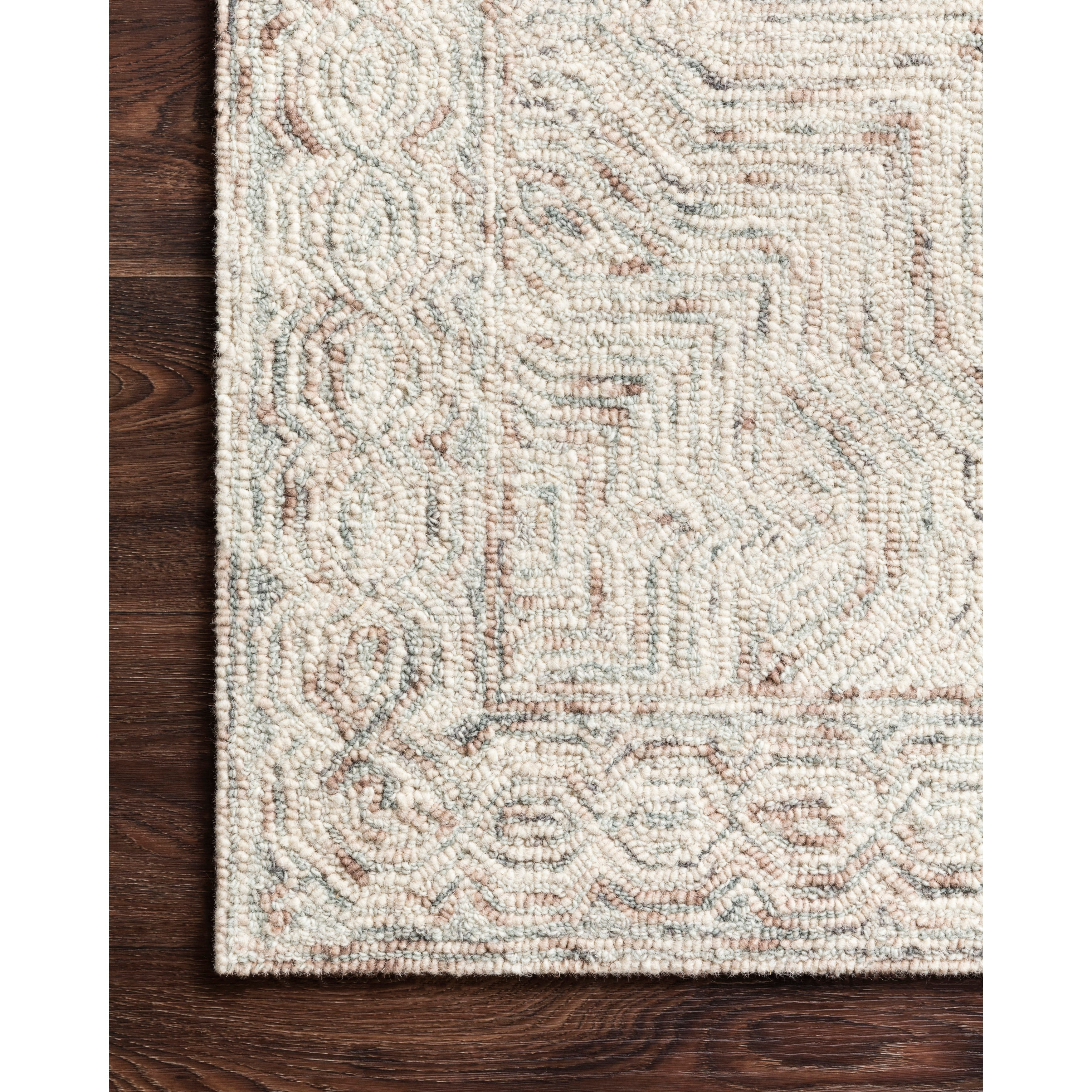 Tapis contemporain en laine touffeté à la main Alexander Home Aspen Neutral