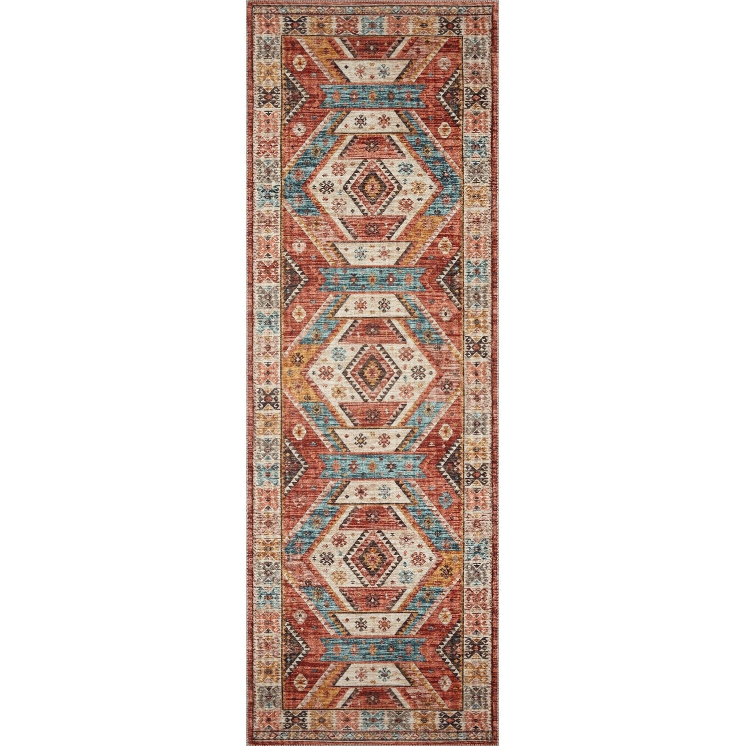 Tapis imprimé aztèque du sud-ouest d'Alexander Home Escalante