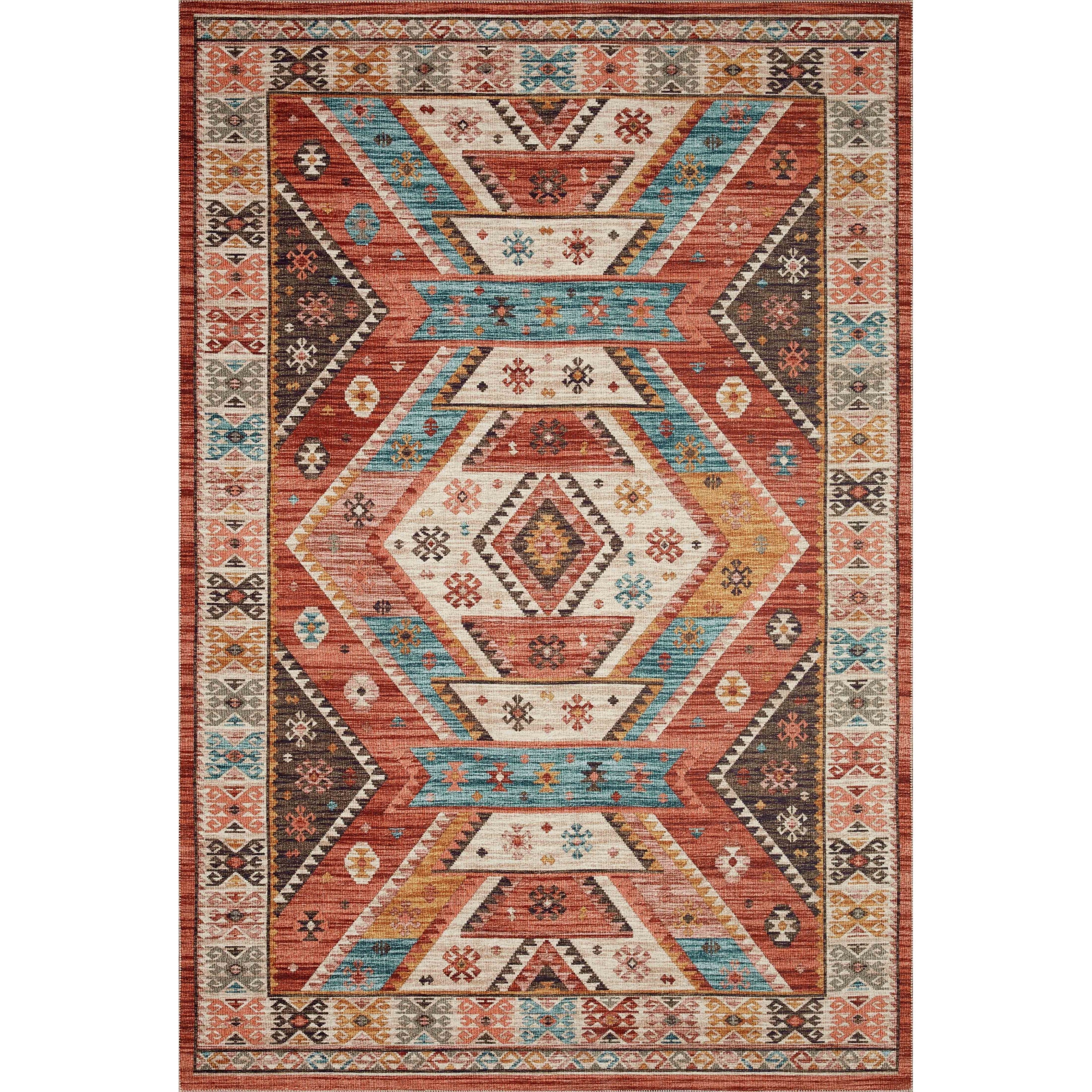 Tapis imprimé aztèque du sud-ouest d'Alexander Home Escalante