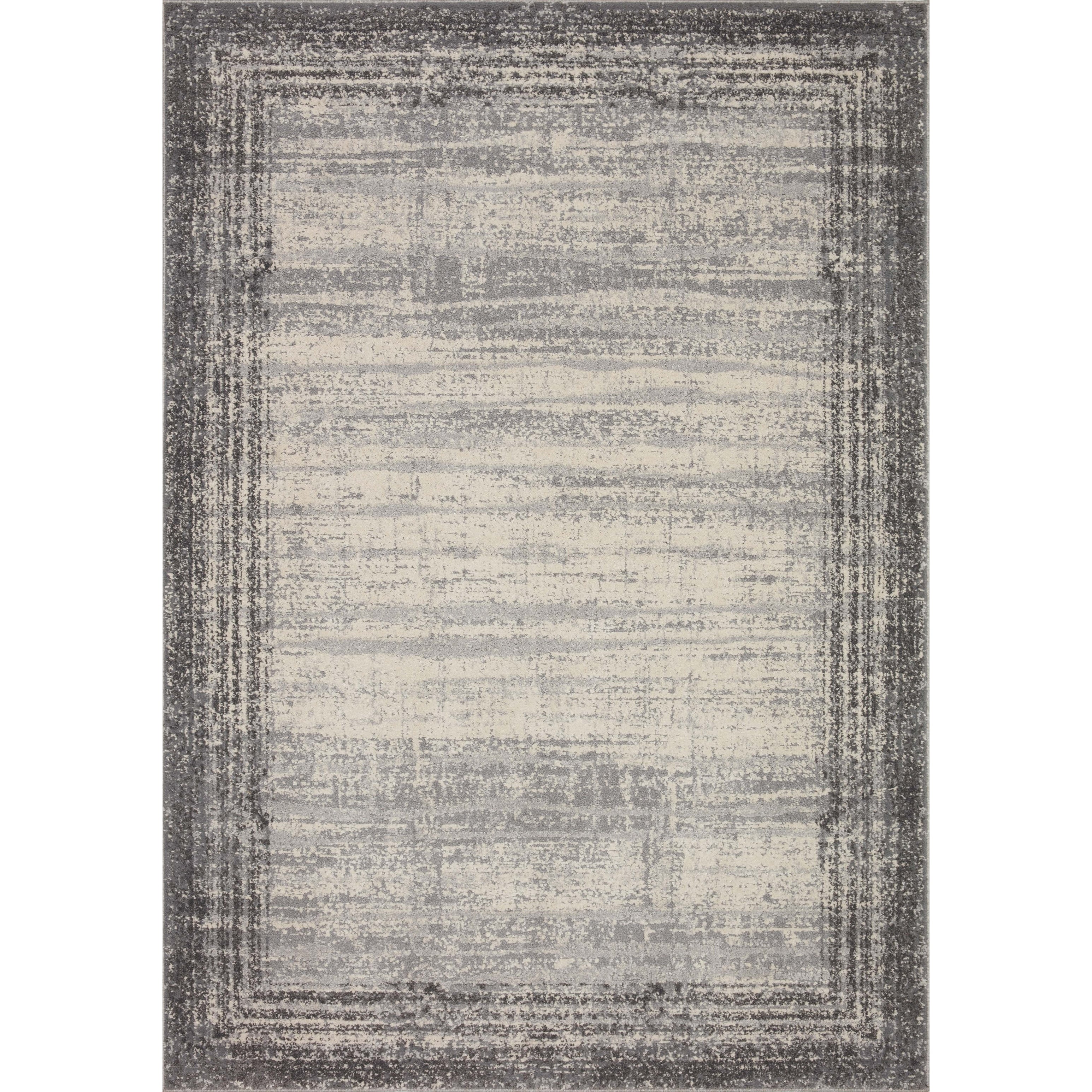 Tapis à bordure abstraite moderne Alexander Home Grant
