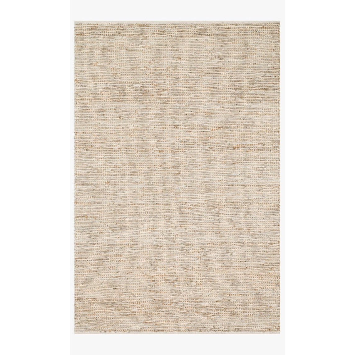 Tapis tissé à la main en jute et cuir de style ferme Alexander Home