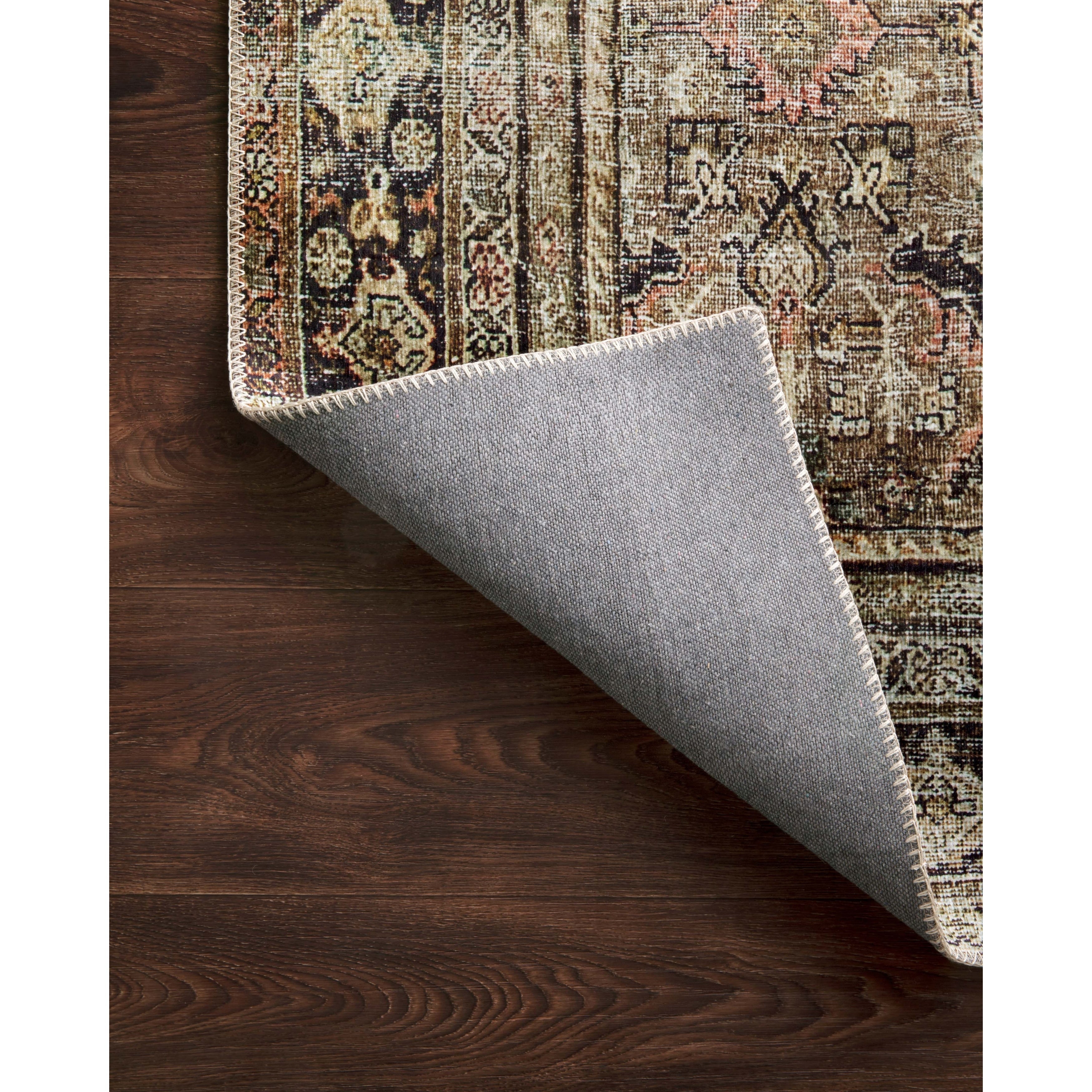 Tapis imprimé oriental ton olive Isabelle d'Alexander Home