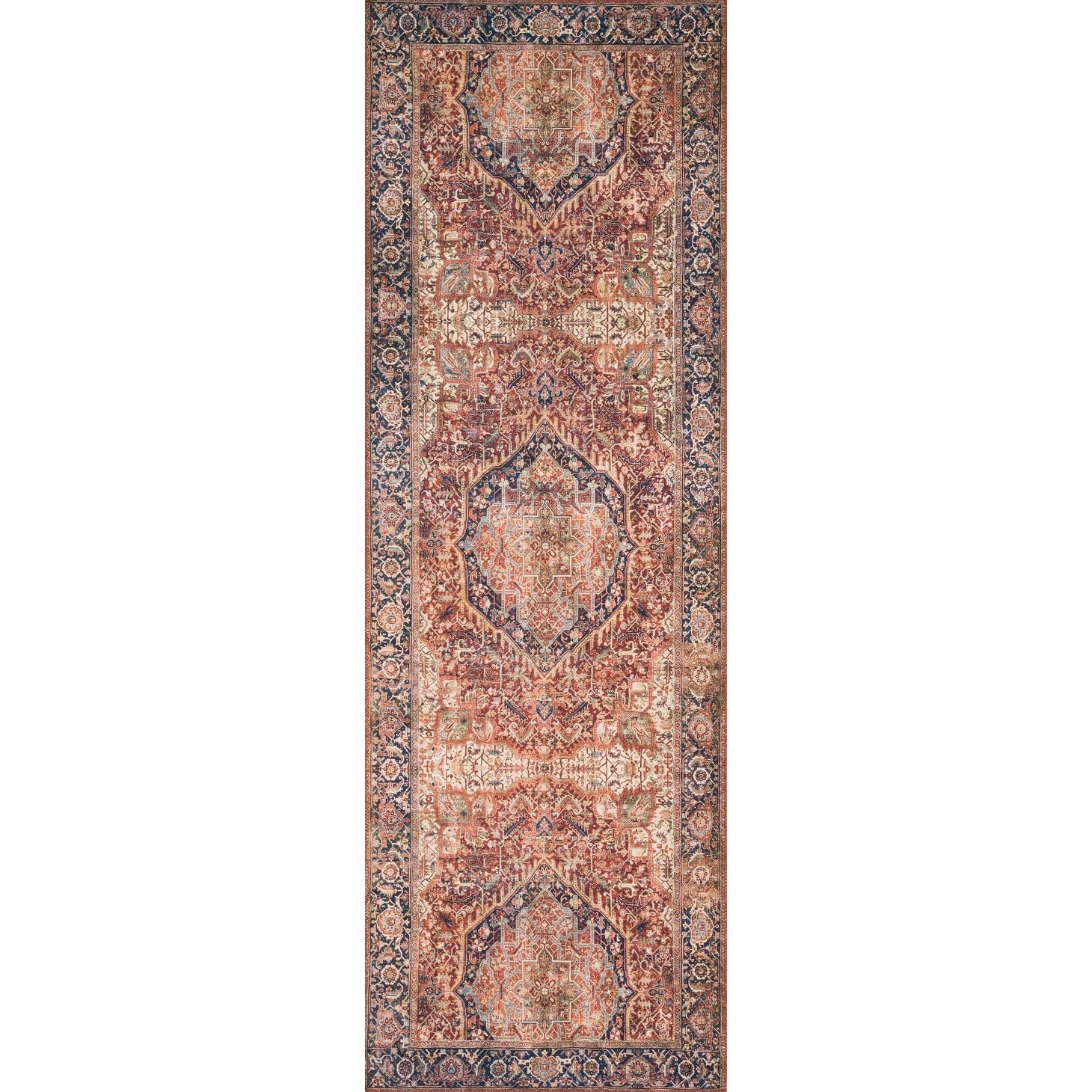 Tapis imprimé traditionnel à bordure vintage Isabelle d'Alexander Home