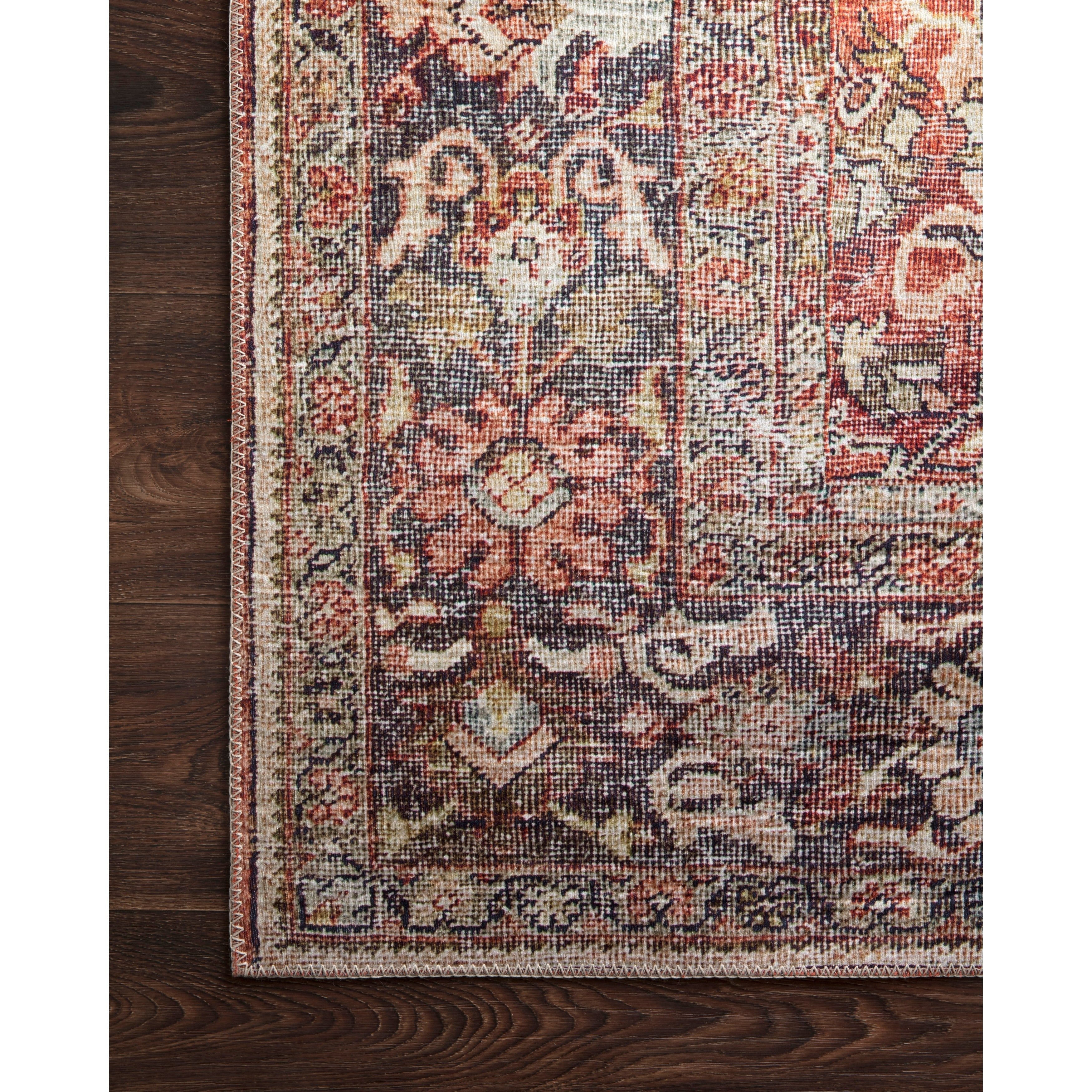 Tapis imprimé à bordure vintage Isabelle d'Alexander Home