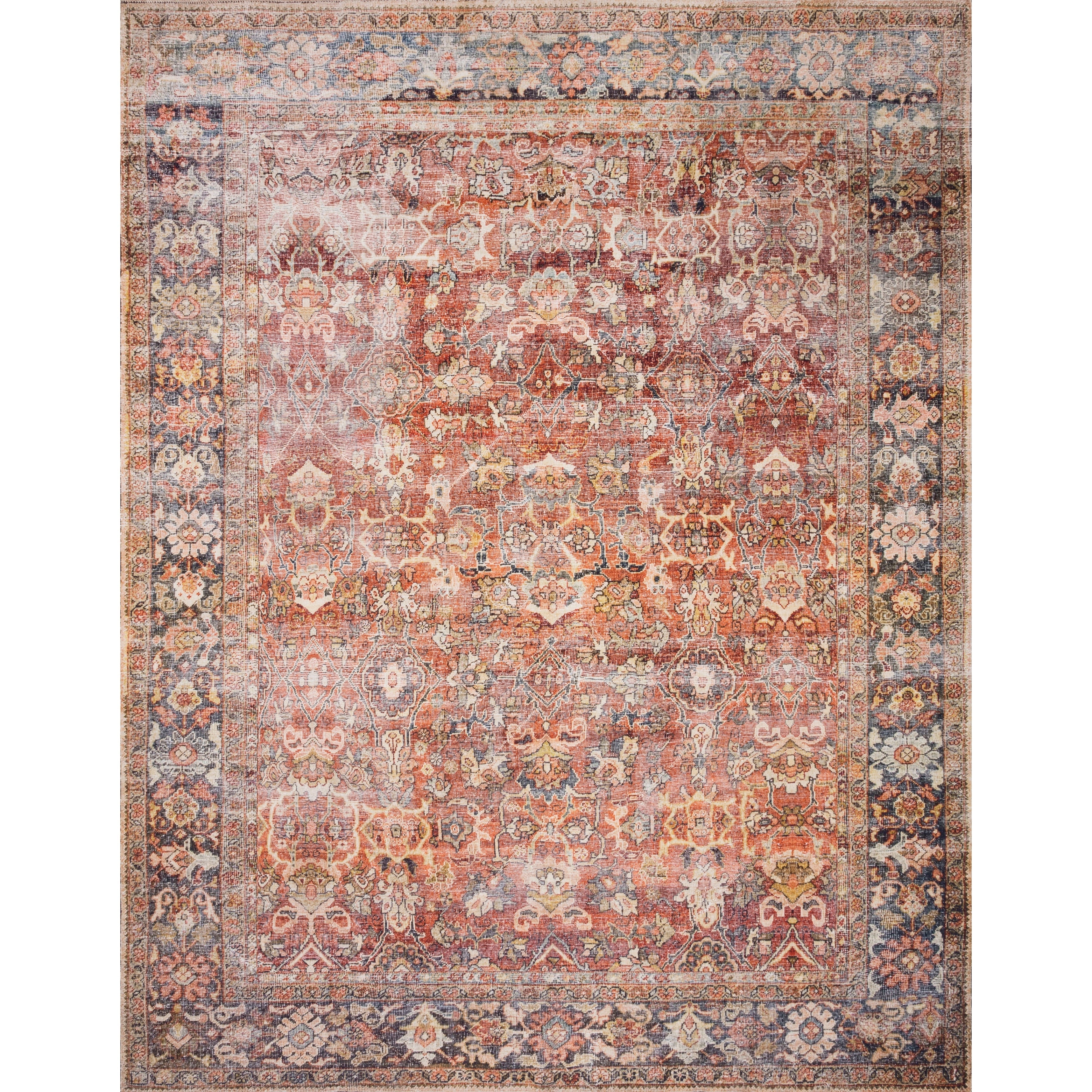 Tapis imprimé à bordure vintage Isabelle d'Alexander Home