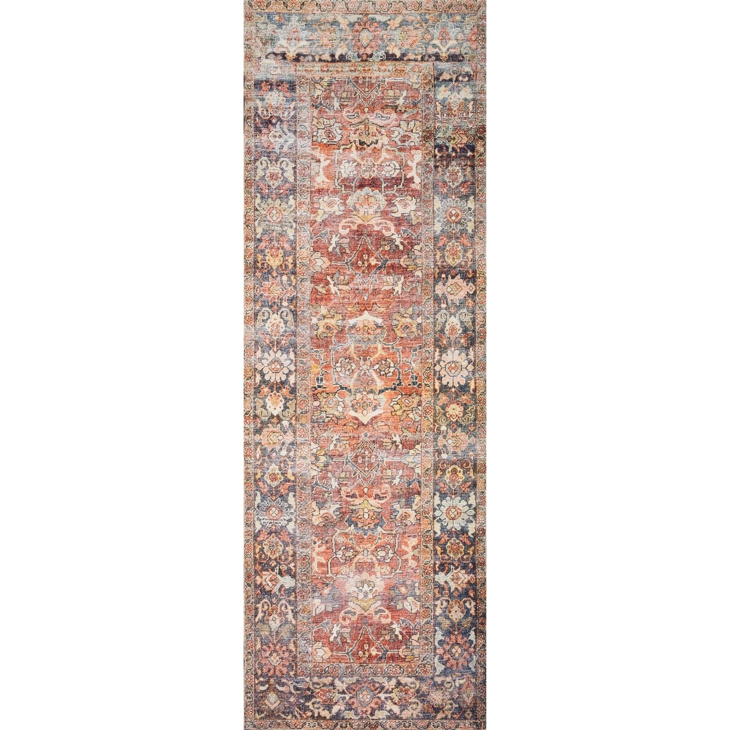 Tapis imprimé à bordure vintage Isabelle d'Alexander Home