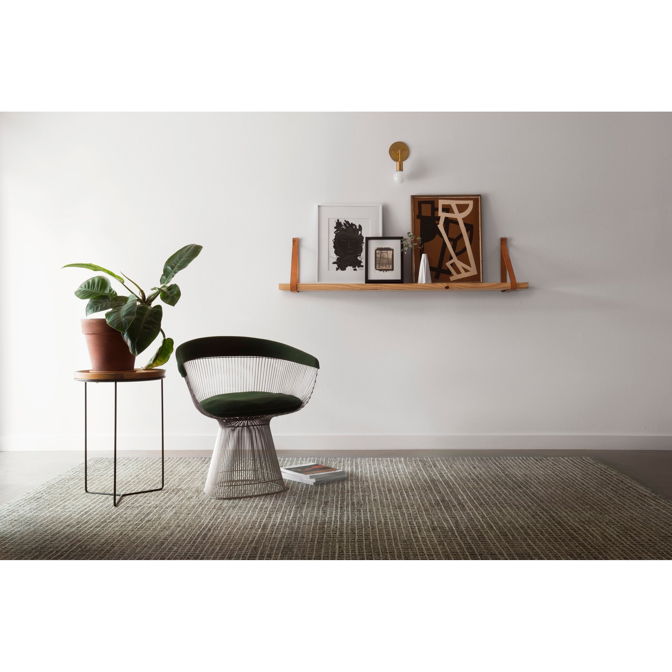 Tapis en laine crocheté à la main Alexander Home Mosaic Farmhouse