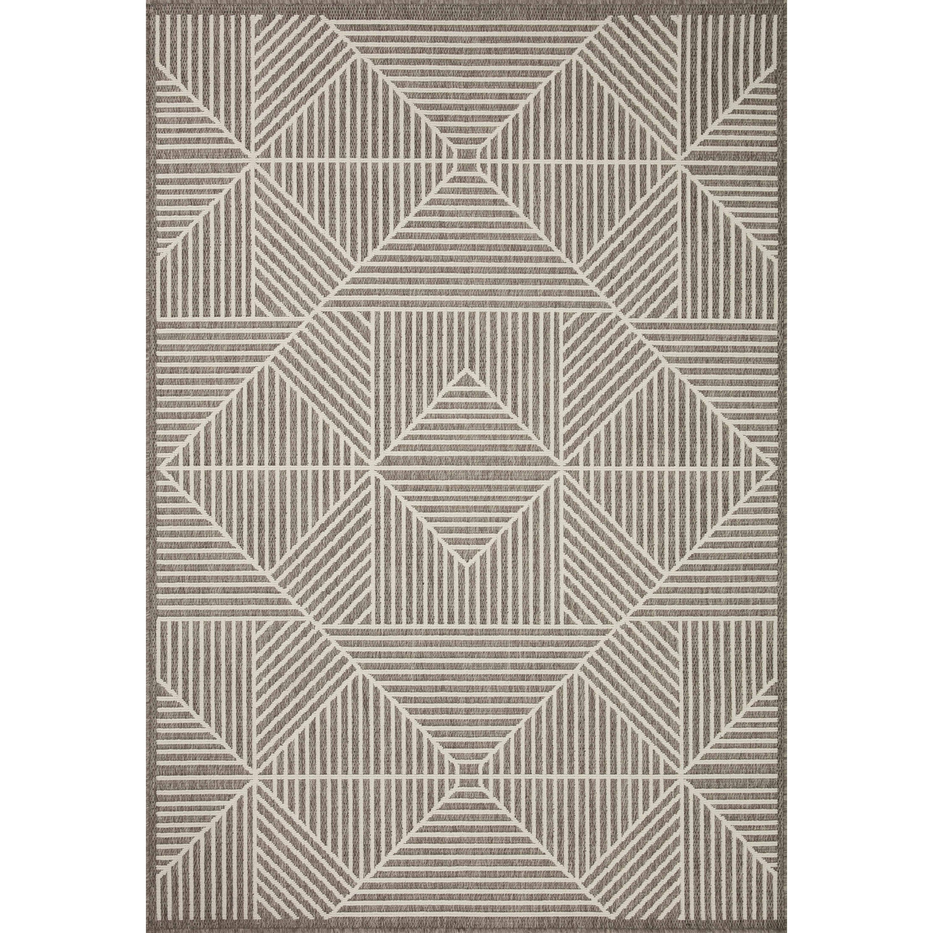 Tapis d'intérieur/extérieur moderne géométrique Alexander Home Renee