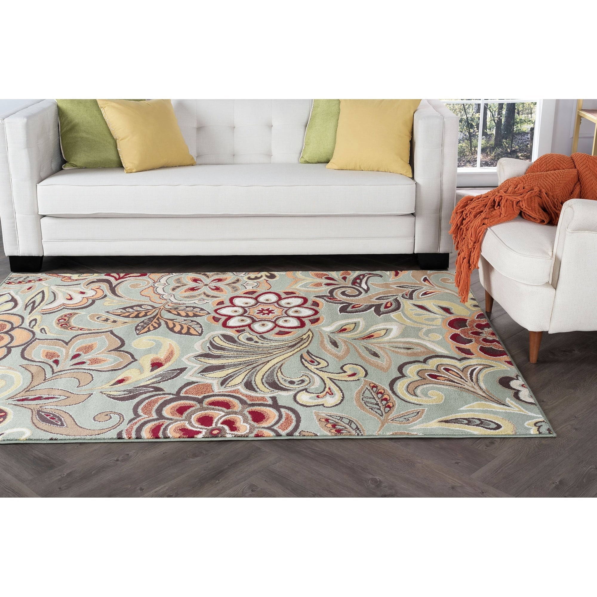 Tapis d'intérieur à motif floral Decora Farmhouse