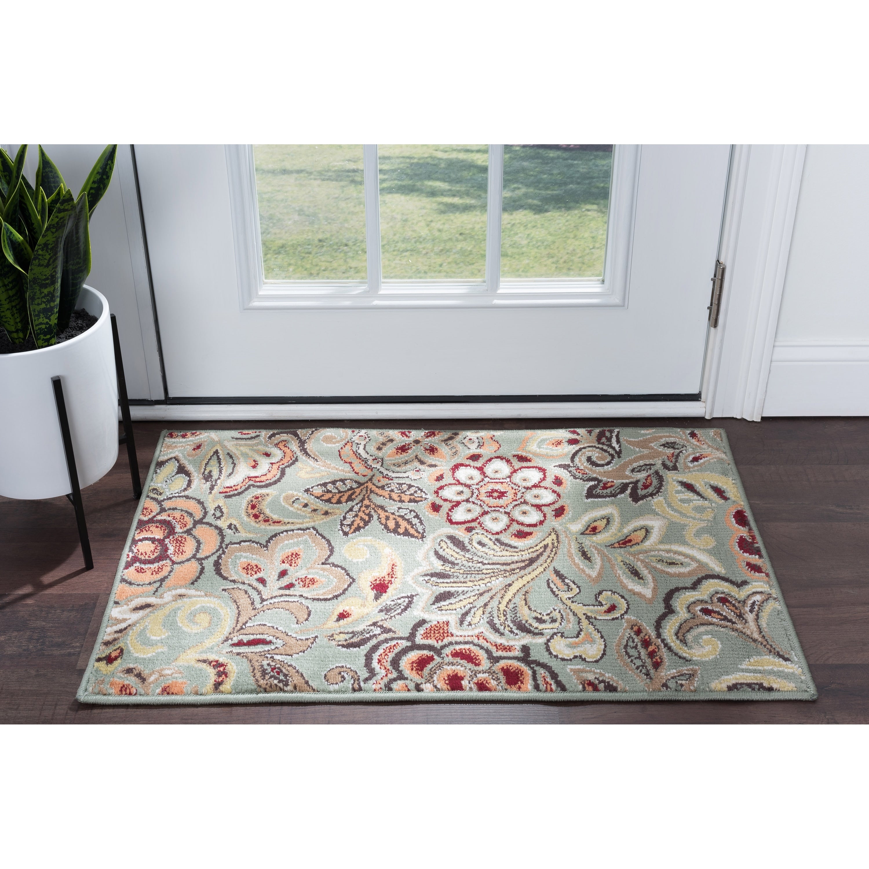 Tapis d'intérieur à motif floral Decora Farmhouse