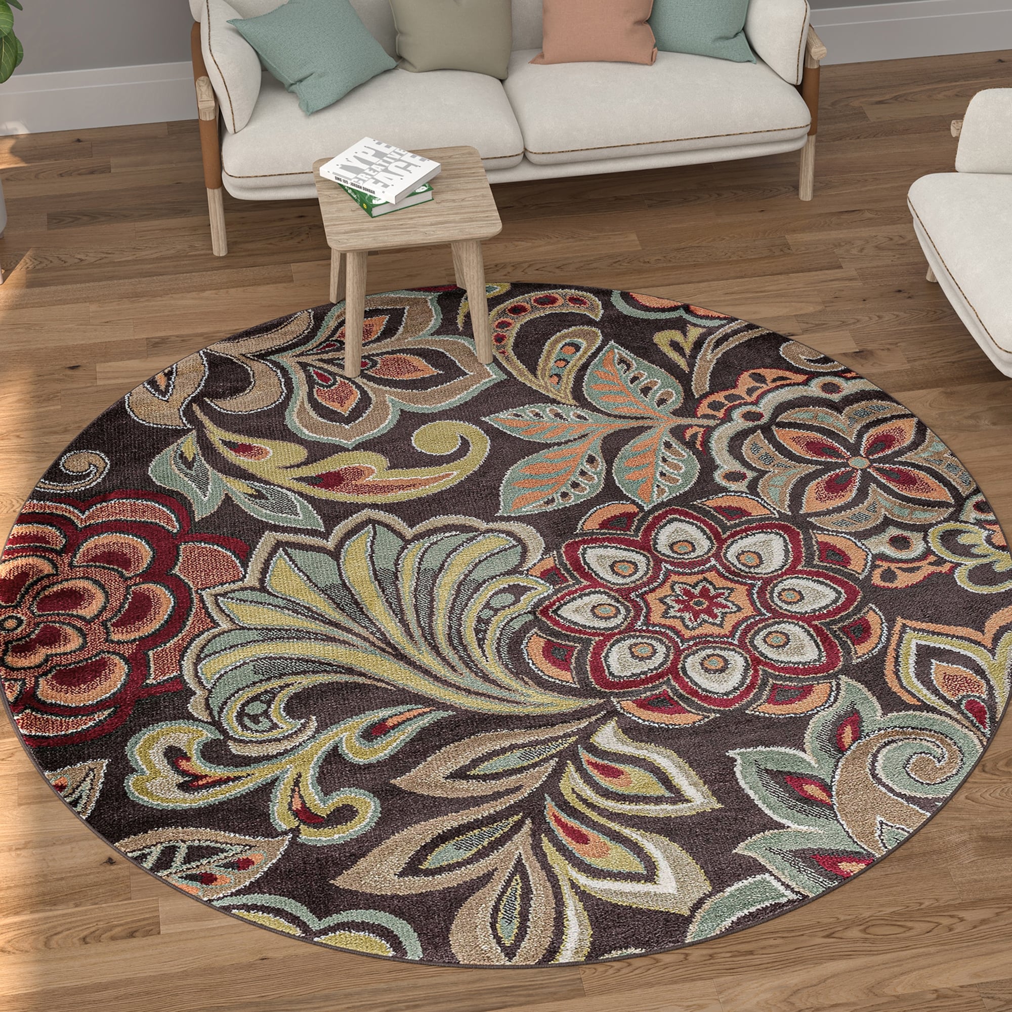 Tapis d'intérieur à motif floral Decora Farmhouse