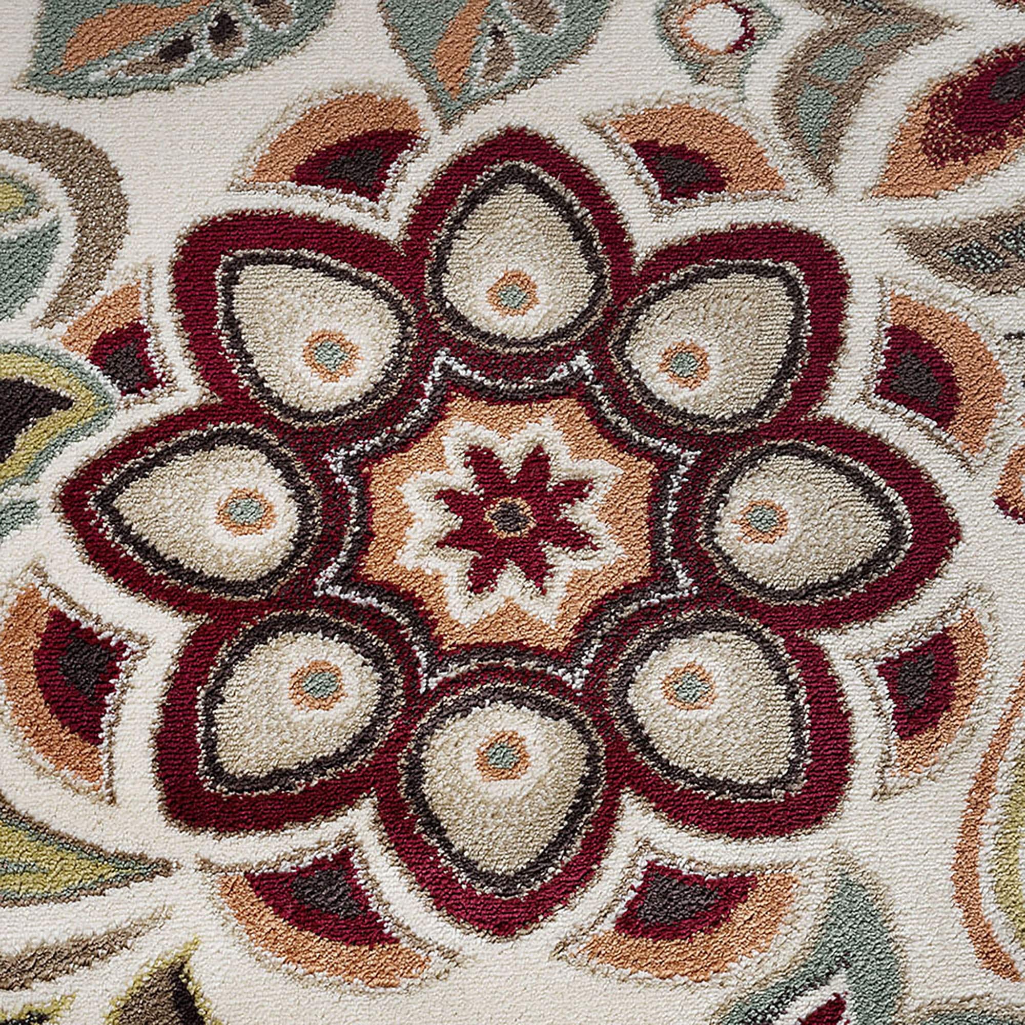 Tapis d'intérieur à motif floral Decora Farmhouse