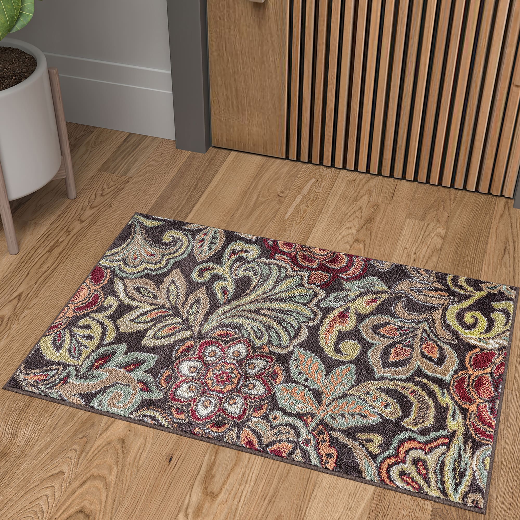 Tapis d'intérieur à motif floral Decora Farmhouse