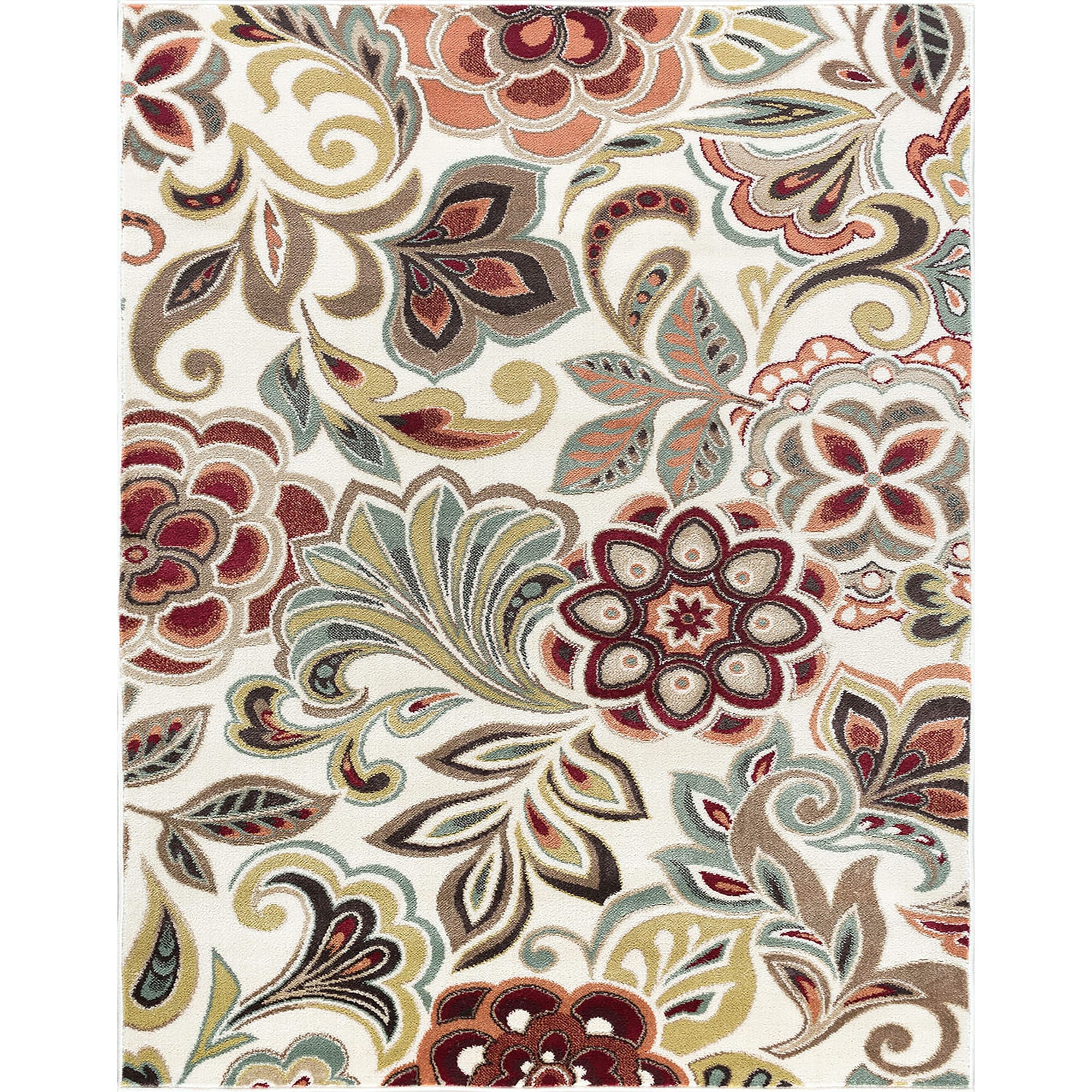 Tapis d'intérieur à motif floral Decora Farmhouse