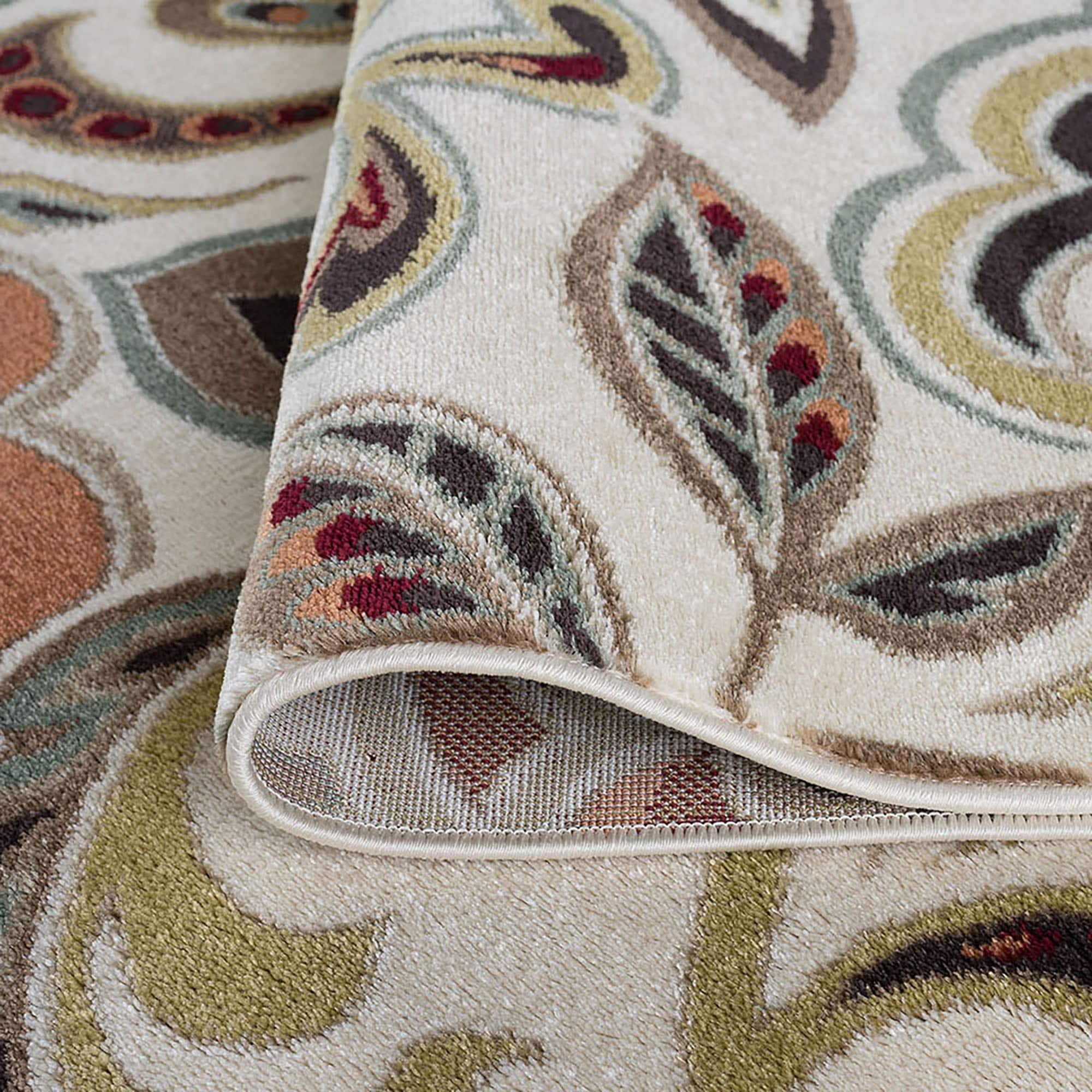 Tapis d'intérieur à motif floral Decora Farmhouse