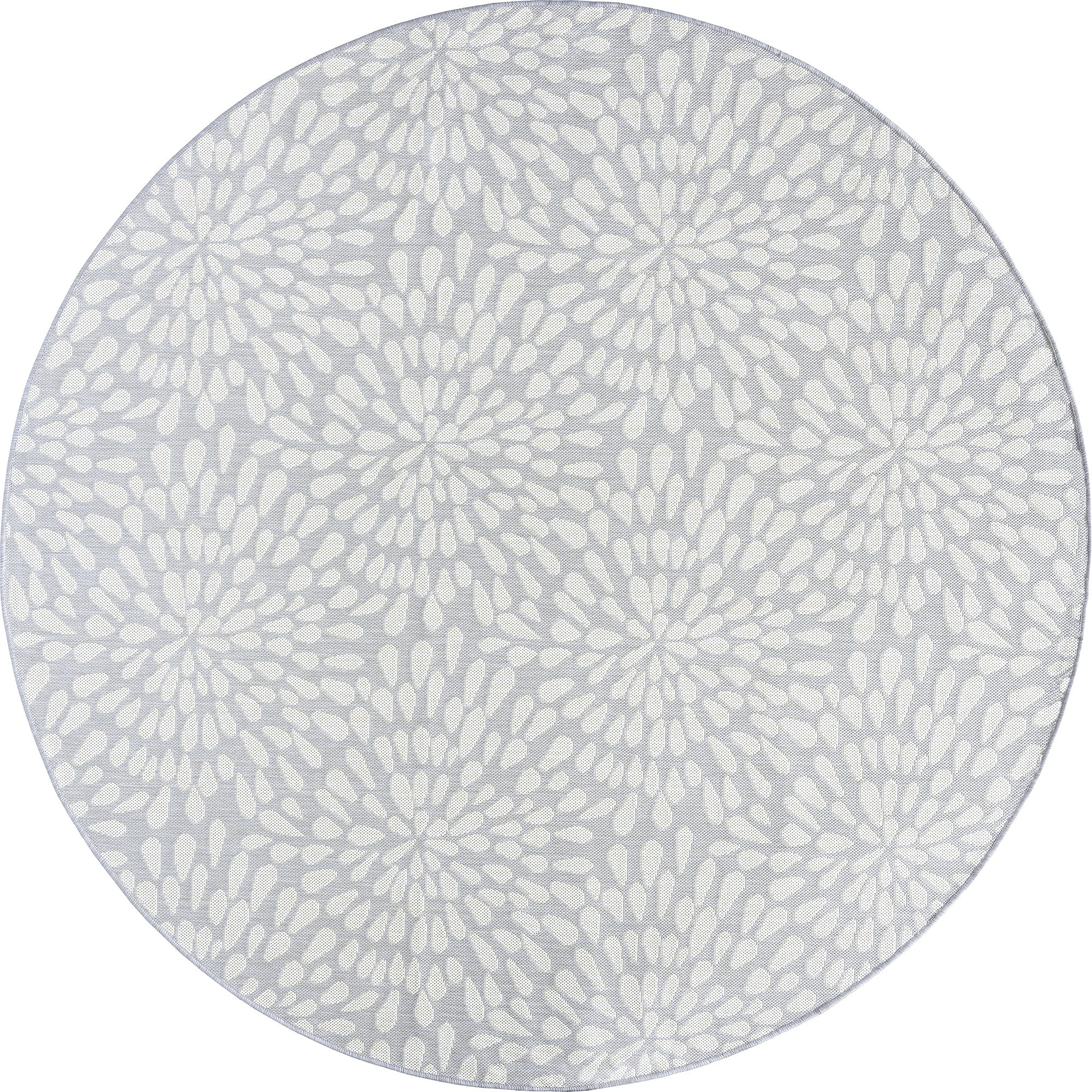 Tapis d'intérieur/extérieur à motif floral côtier Exo