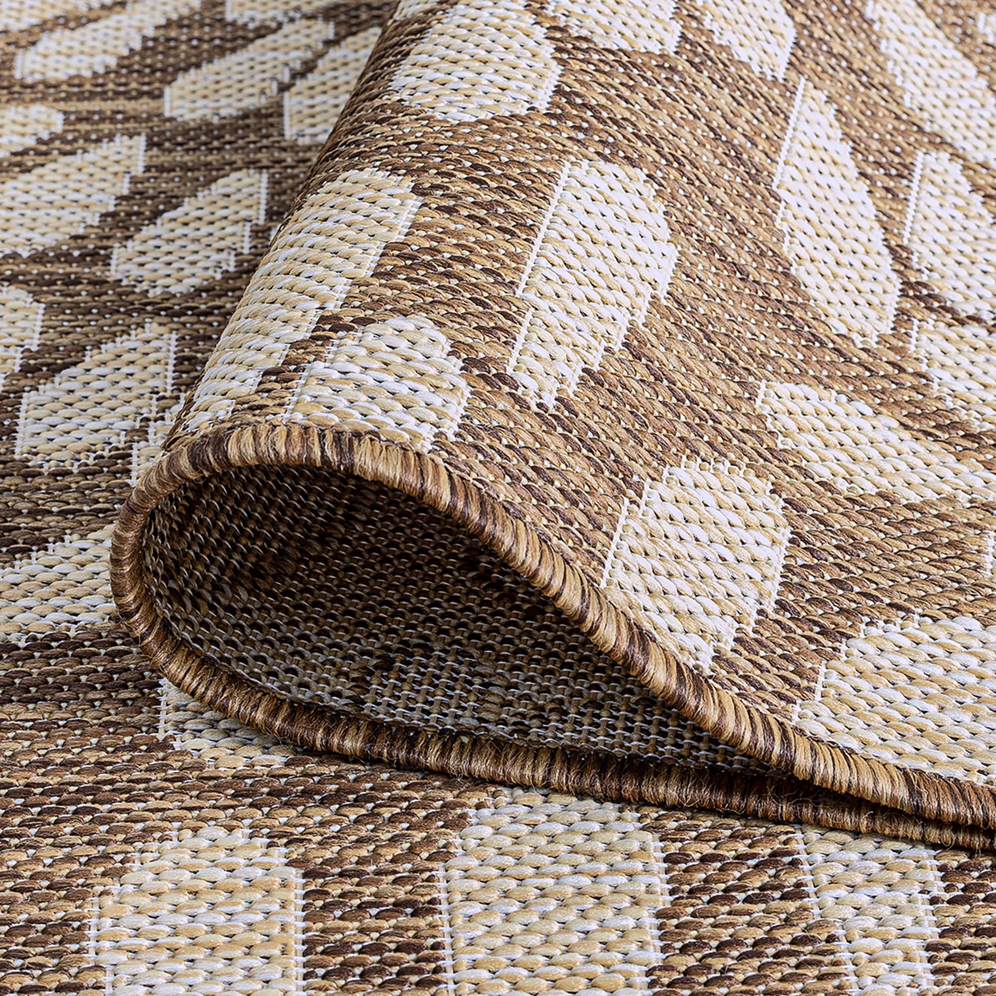 Tapis d'intérieur/extérieur à motif floral côtier Exo