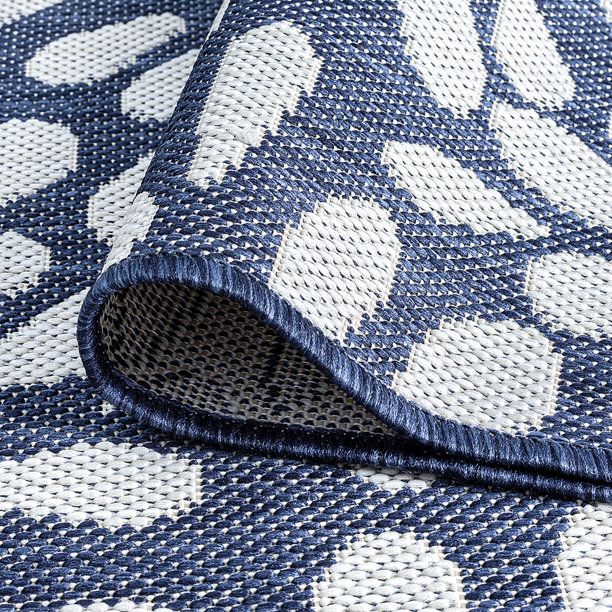 Tapis d'intérieur/extérieur à motif floral côtier Exo