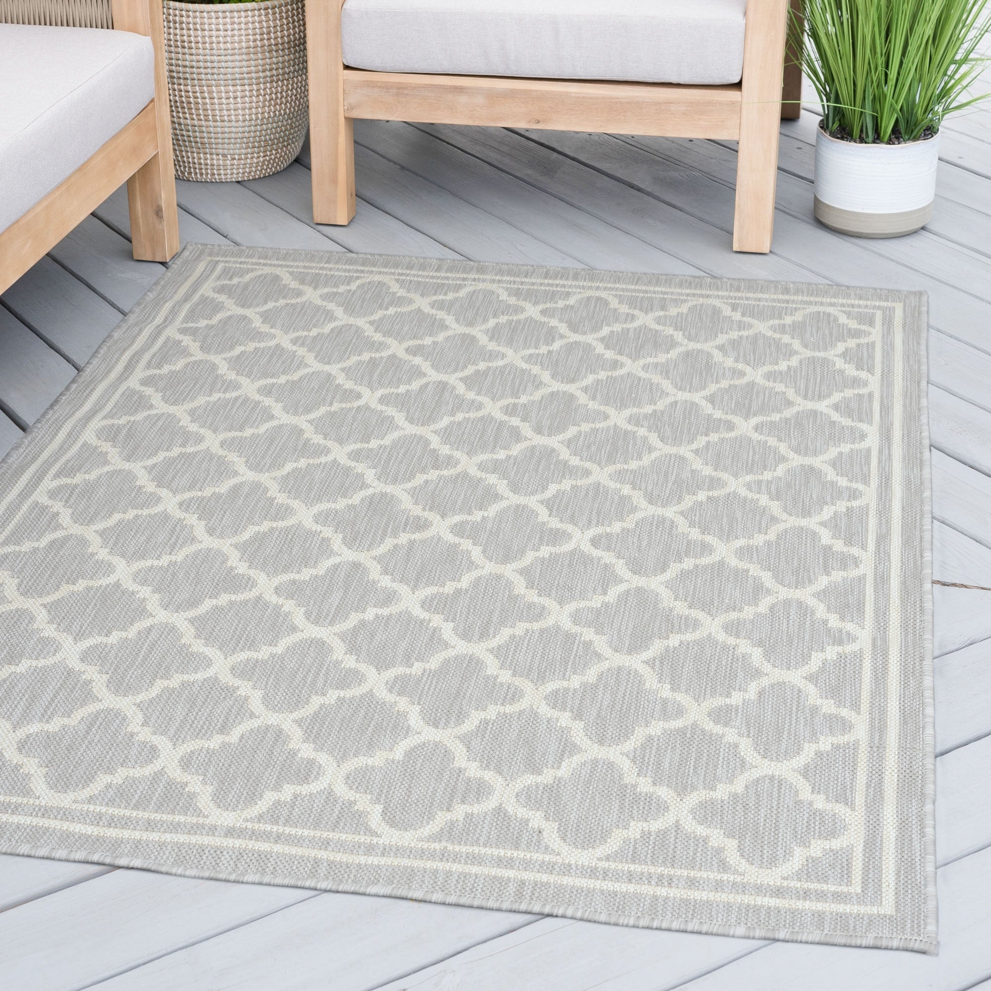 Tapis géométrique d'intérieur/extérieur Exo Coastal