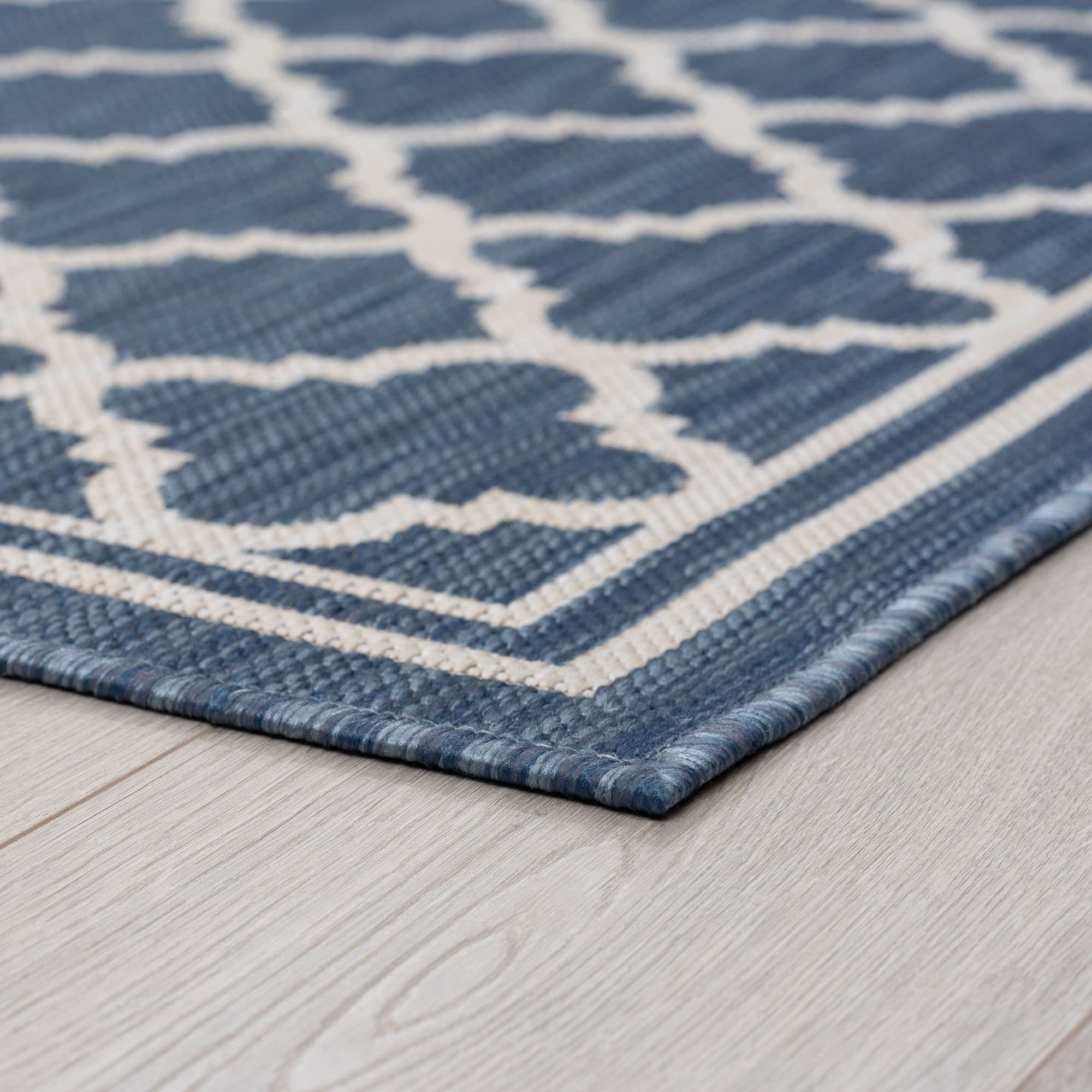 Tapis géométrique d'intérieur/extérieur Exo Coastal