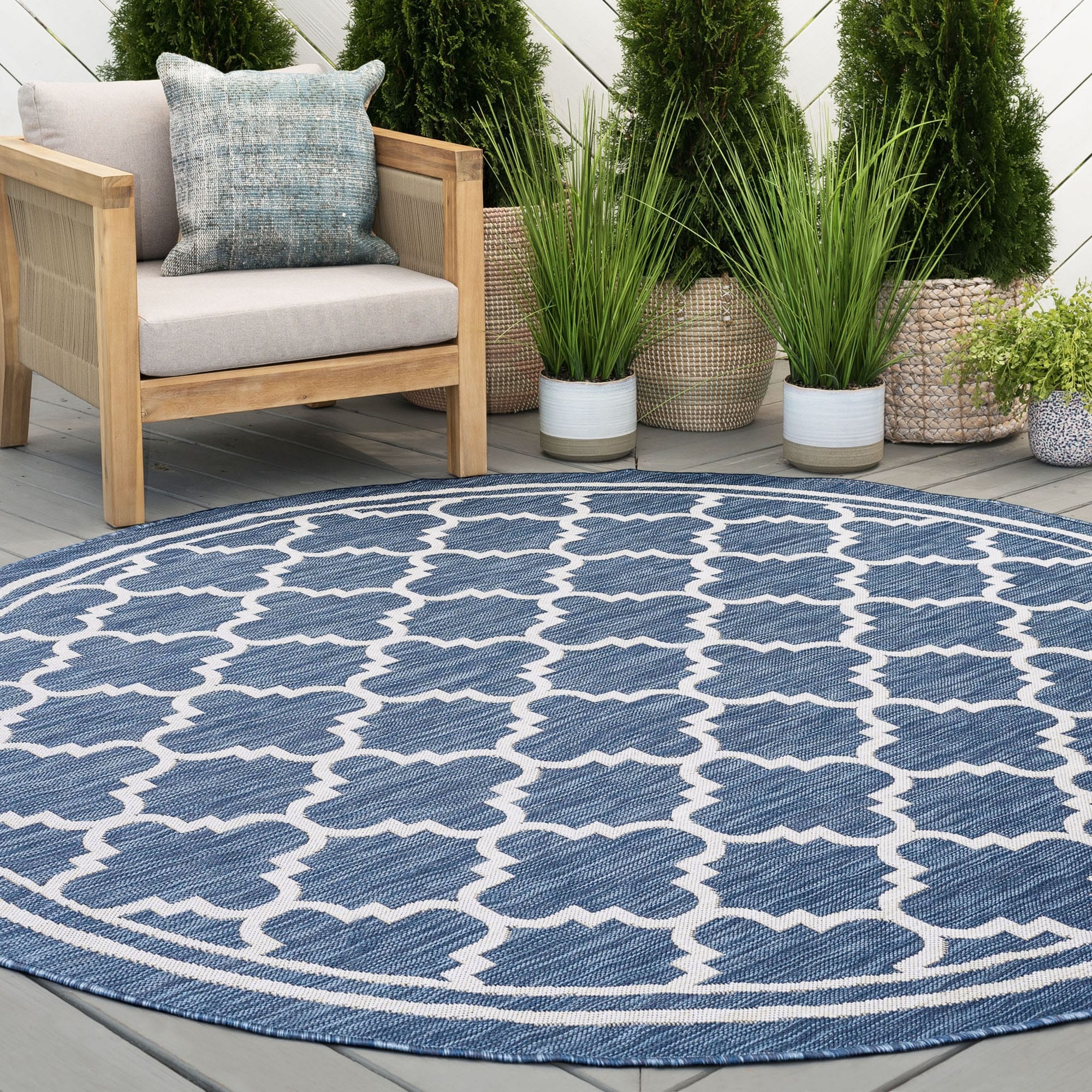 Tapis géométrique d'intérieur/extérieur Exo Coastal