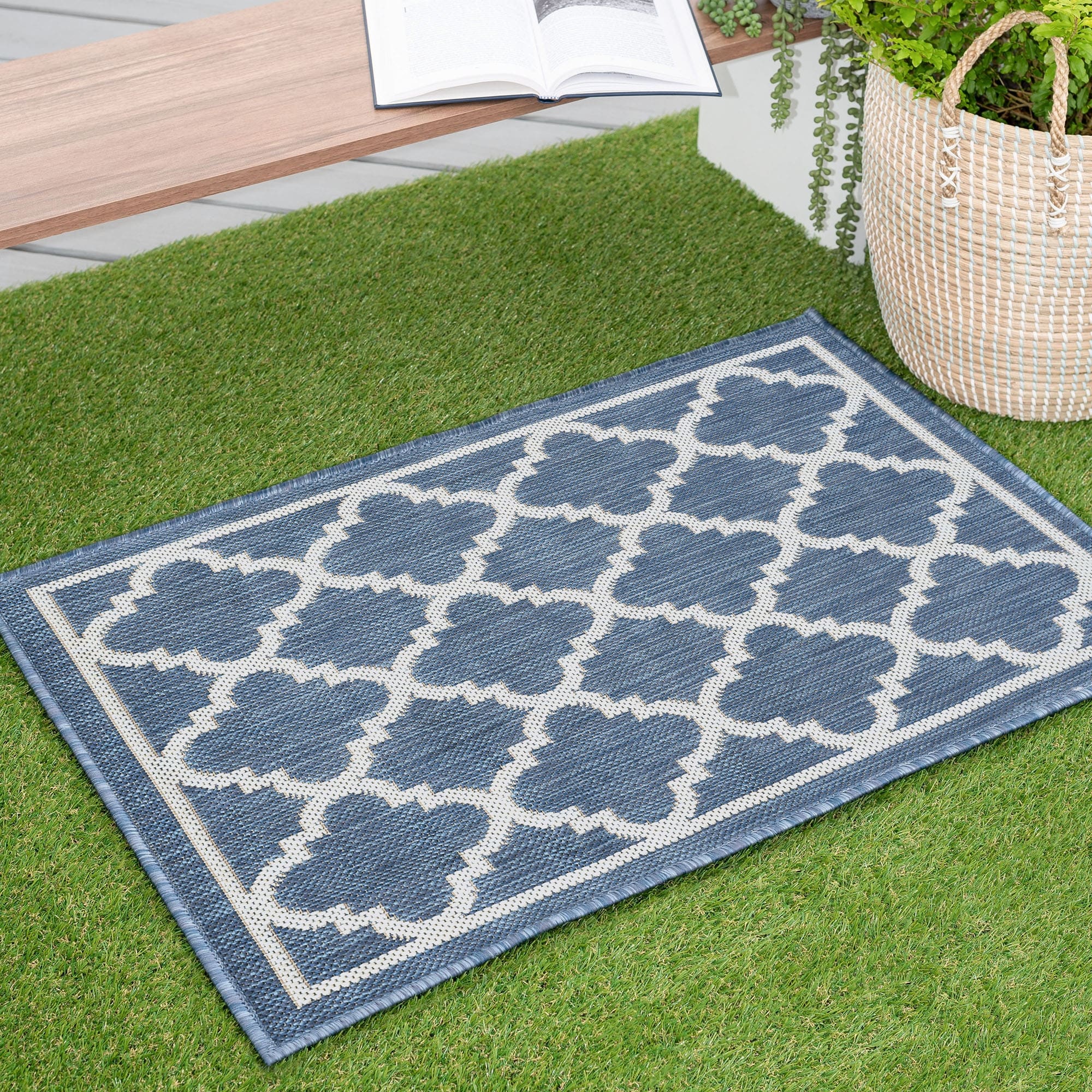 Tapis géométrique d'intérieur/extérieur Exo Coastal