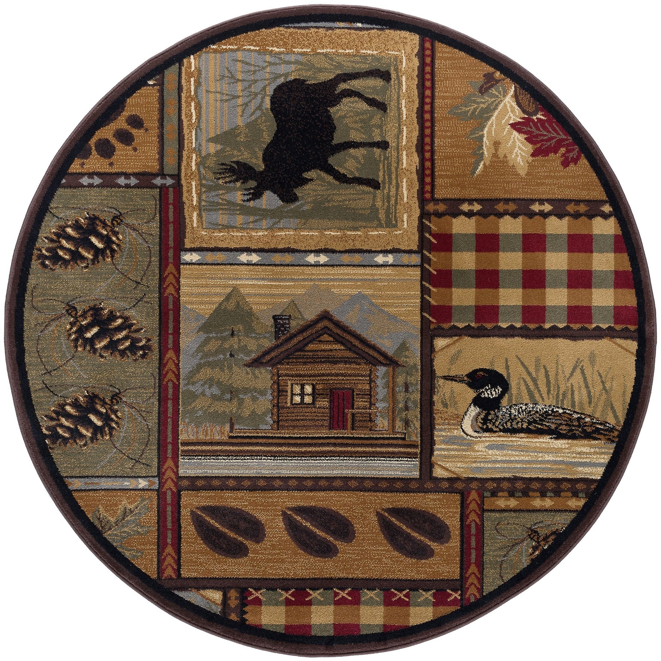 Tapis de couloir et de cuisine - Tapis de style chalet de ferme pour salon, chambre à coucher, salle à manger, cuisine 2x3 / 3x8 / 5x7 / 8x10 / 9x12 / rond