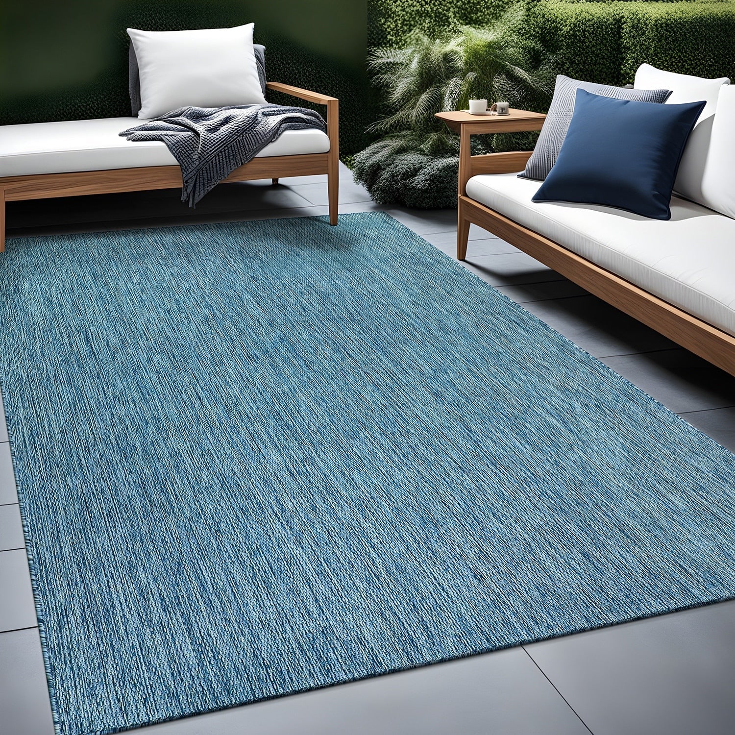 Tapis lavable Aloha pour intérieur et extérieur, résistant, pour terrasse, salon