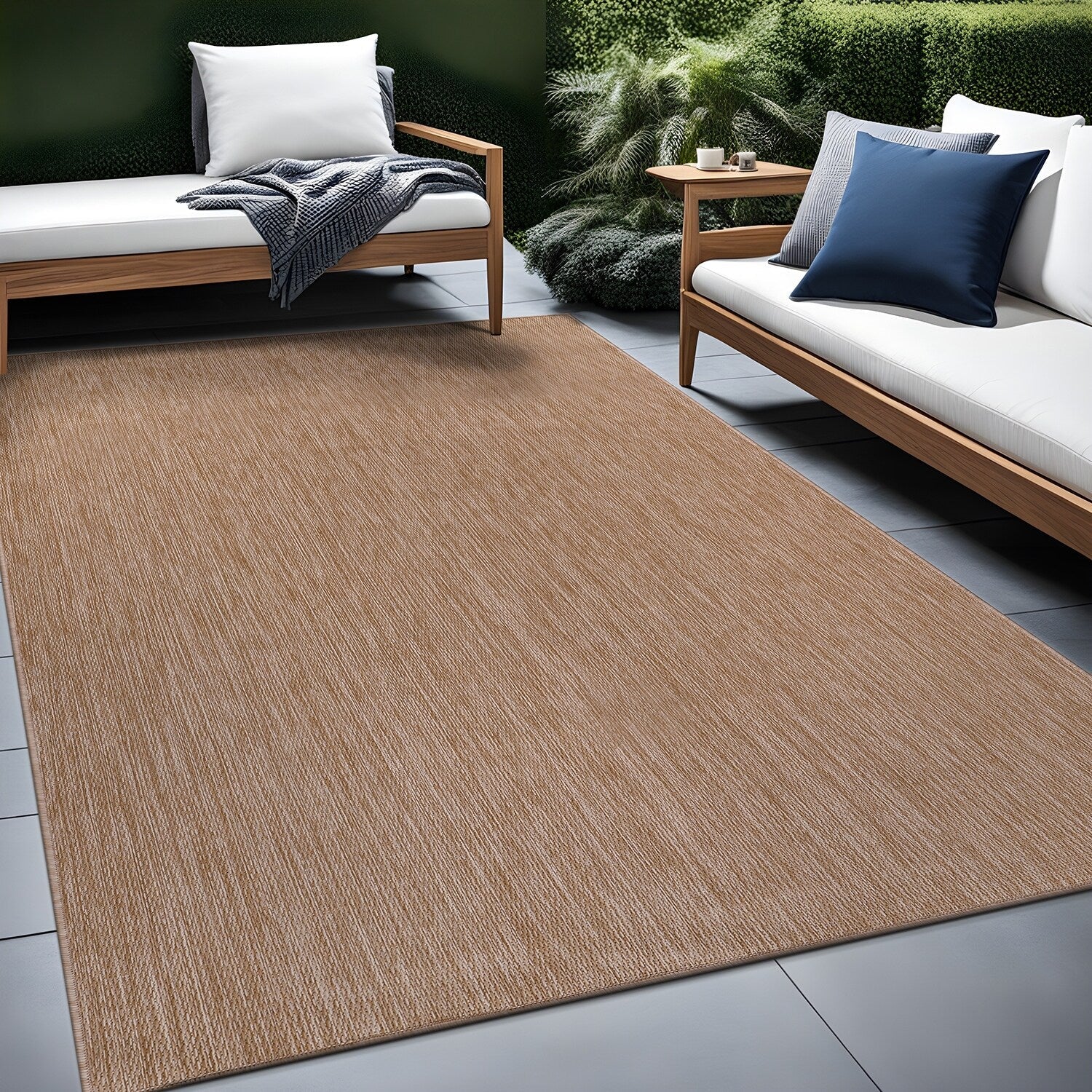 Tapis lavable Aloha pour intérieur et extérieur, résistant, pour terrasse, salon