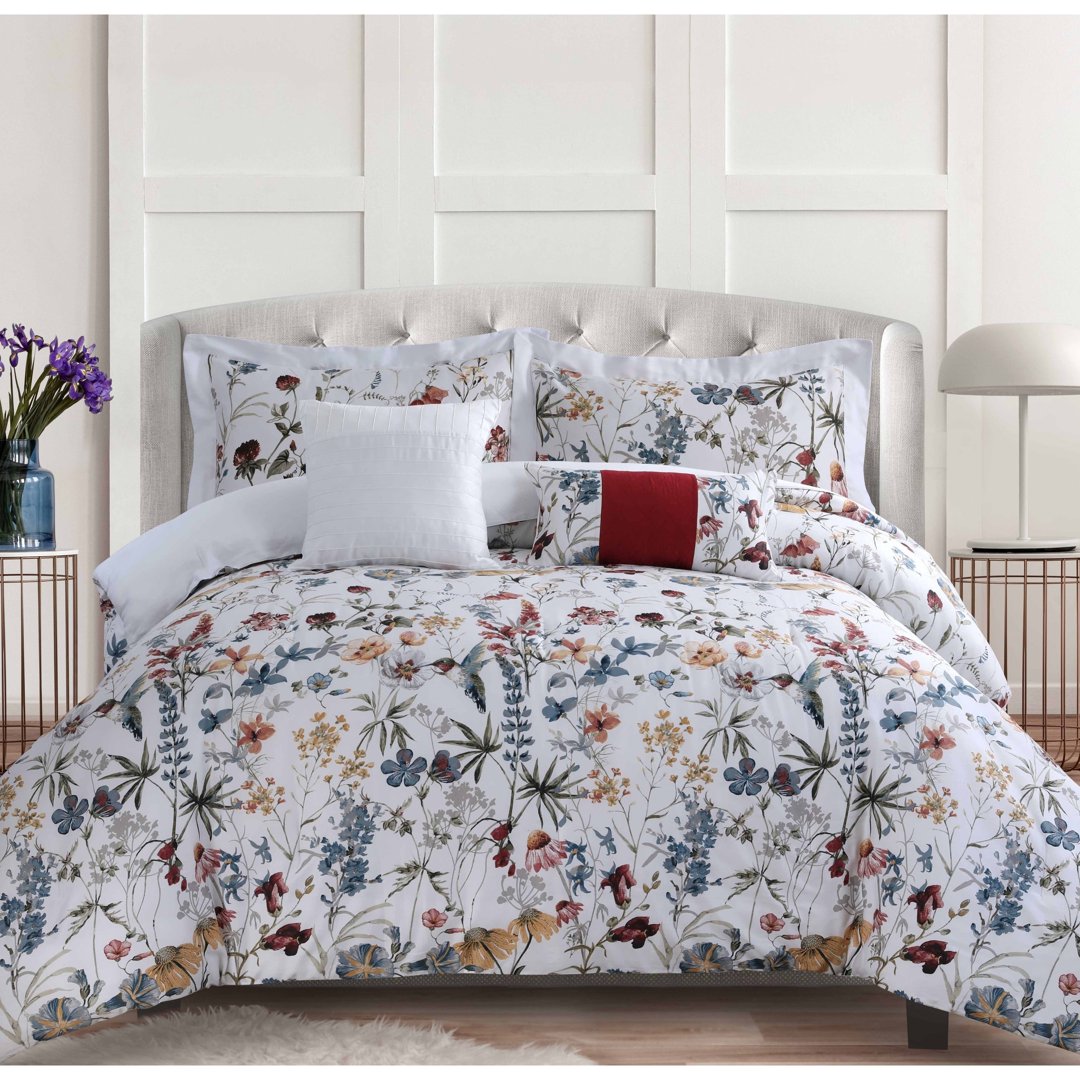 Ensemble de couette surdimensionnée Amalfi 5 pièces en coton 300 fils