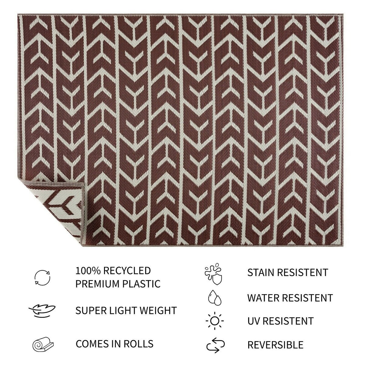 Tapis d'extérieur léger en plastique 100 % écologique d'Amsterdam Design