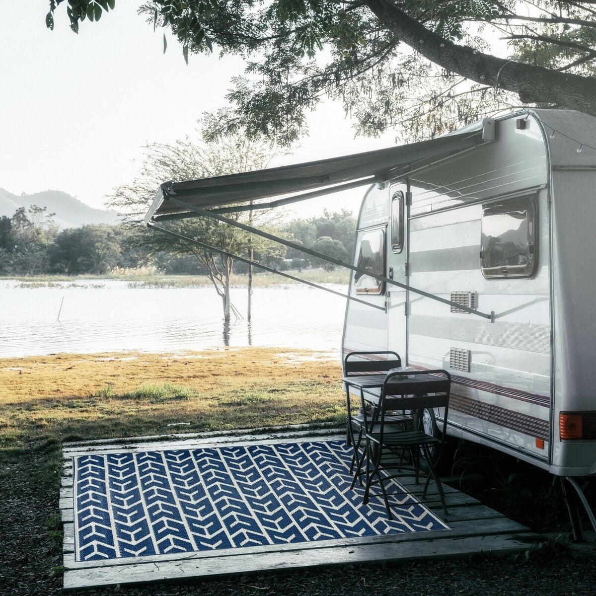 Tapis d'extérieur léger en plastique 100 % écologique d'Amsterdam Design