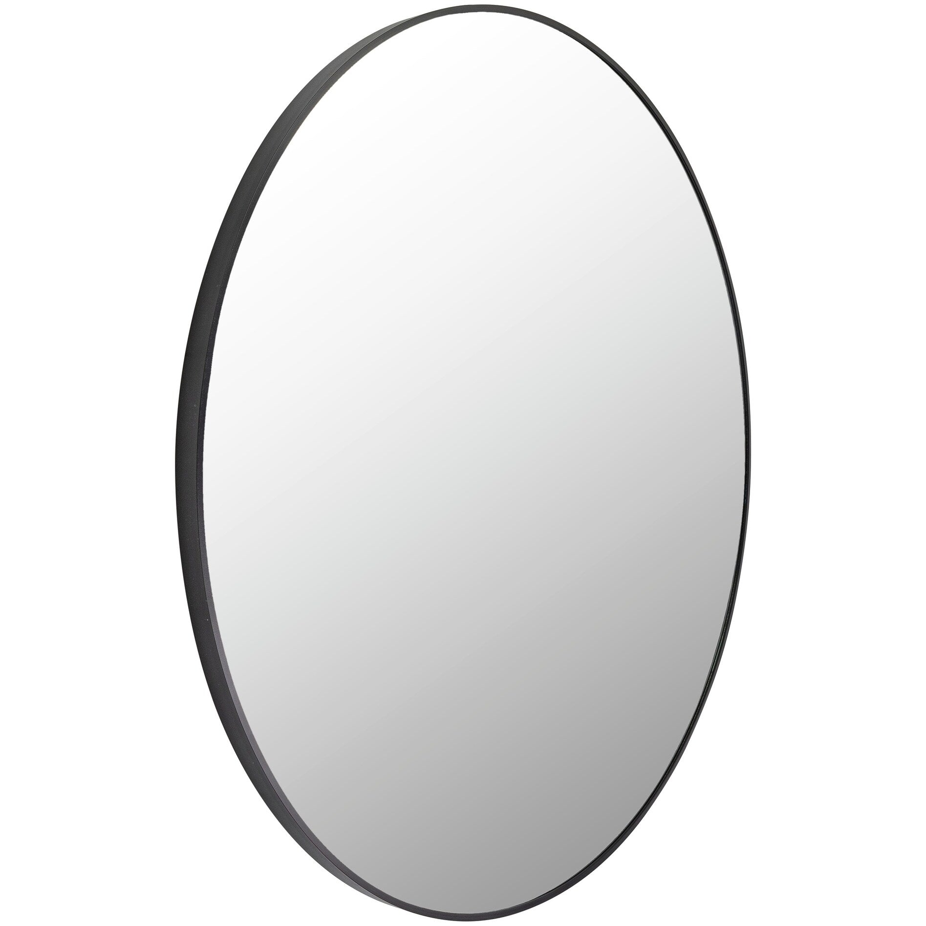 Miroir d'appoint rond en aluminium moderne Livabliss Aranya