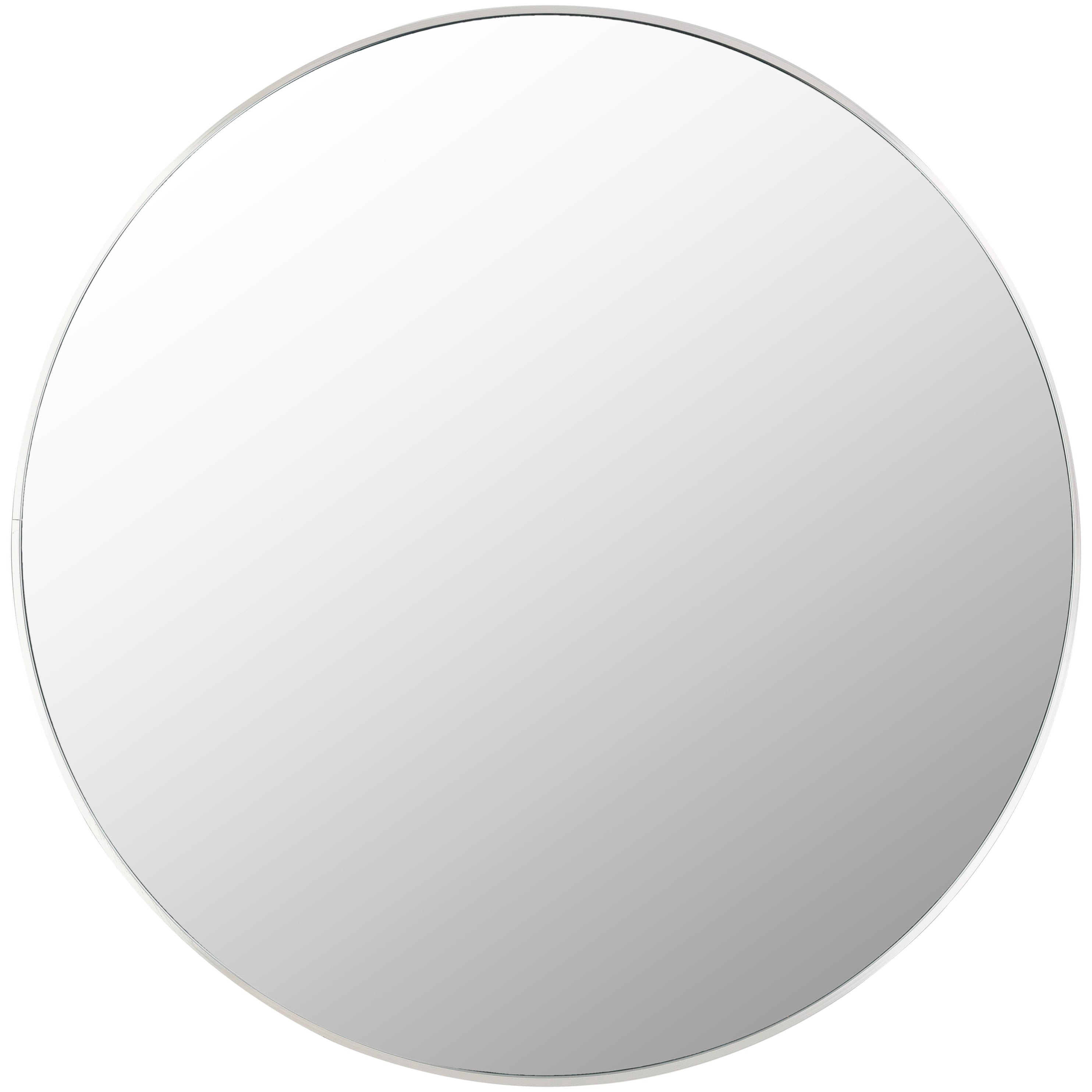 Miroir d'appoint rond en aluminium moderne Livabliss Aranya