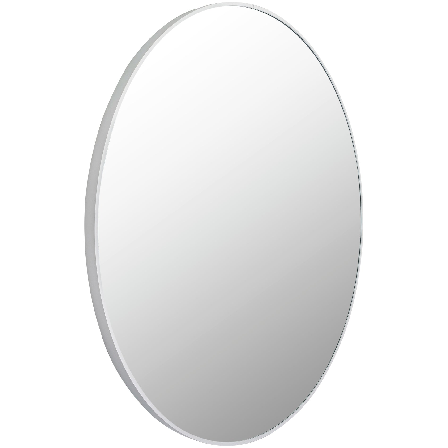 Miroir d'appoint rond en aluminium moderne Livabliss Aranya