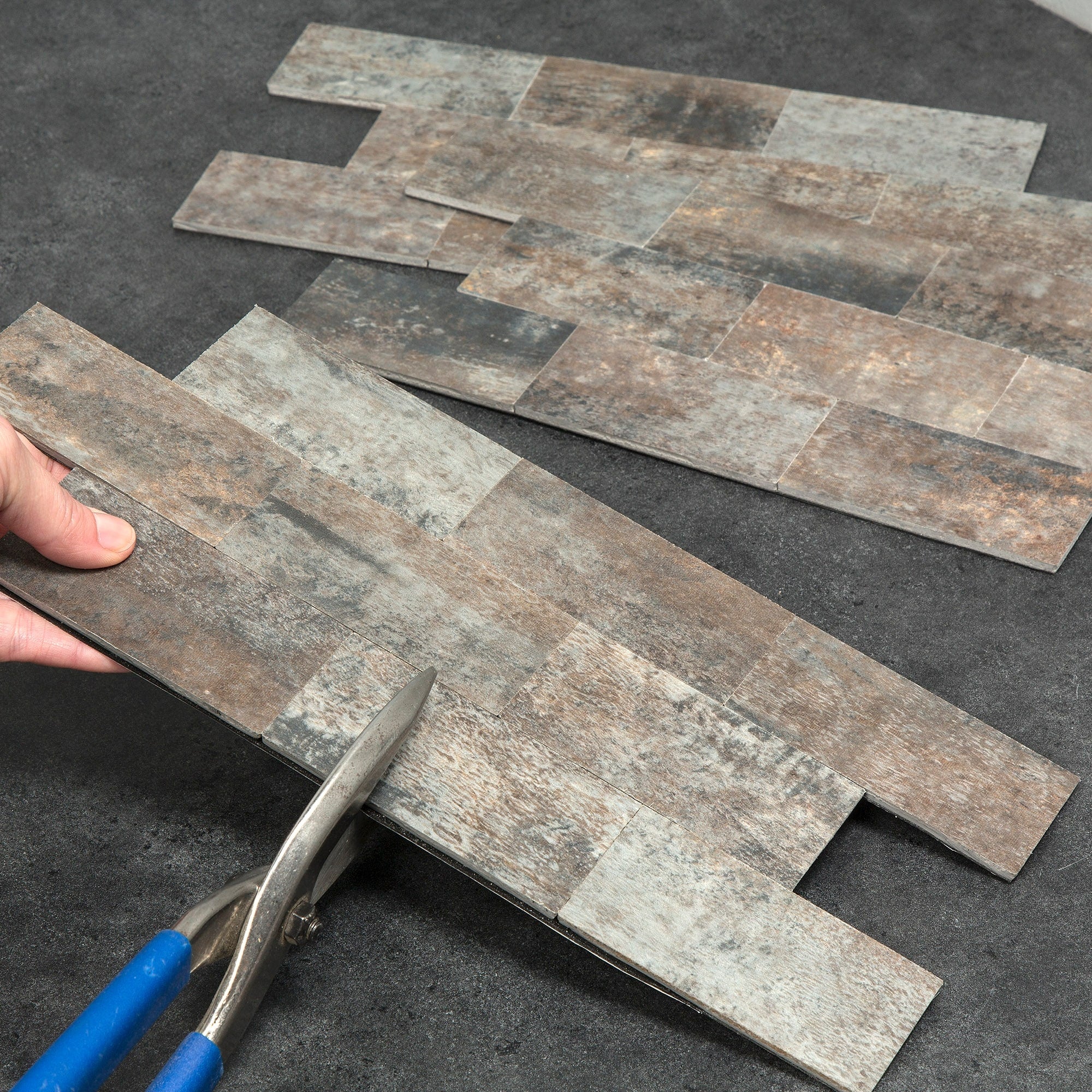 Carrelage mural adhésif Aspect Collage