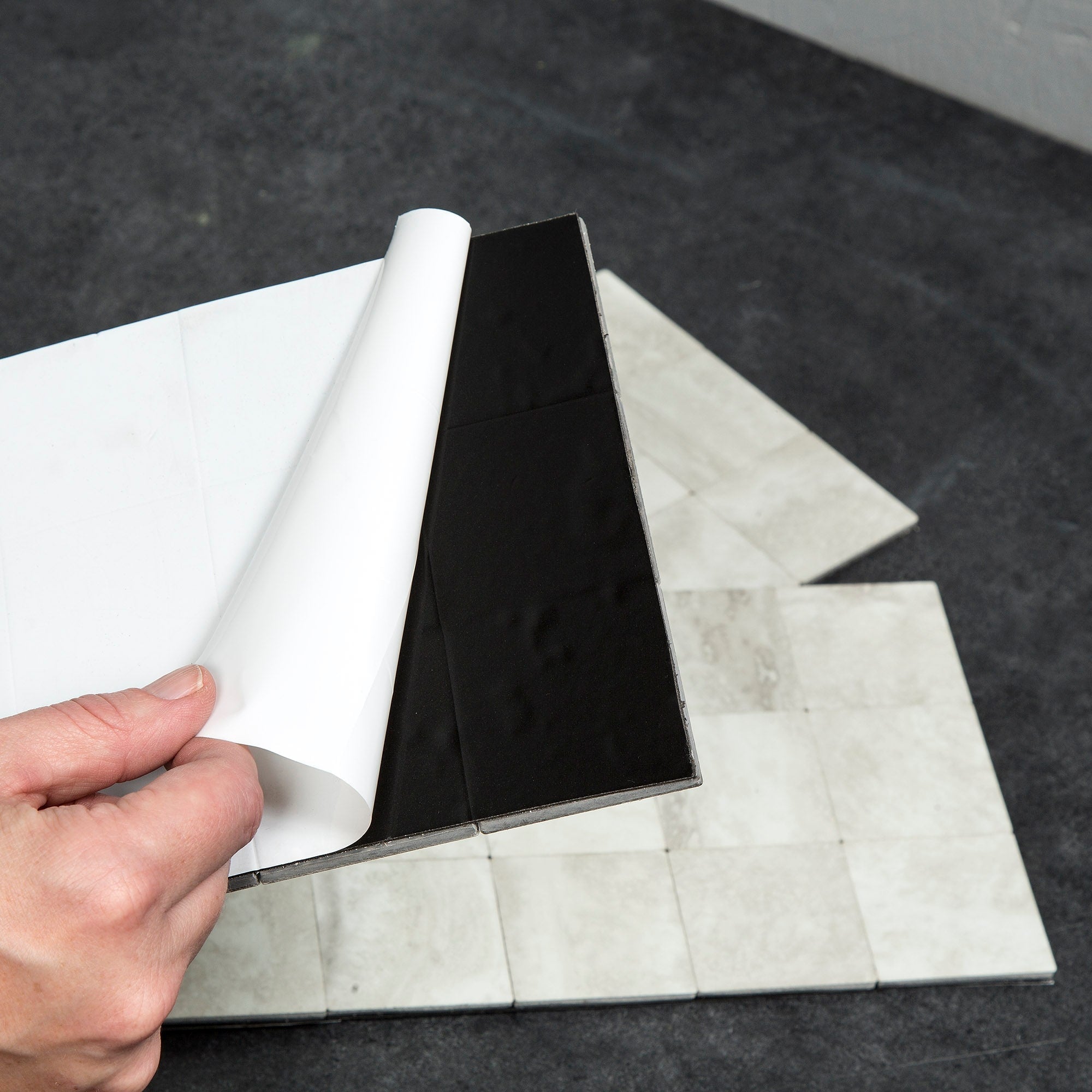 Carrelage mural adhésif Aspect Collage