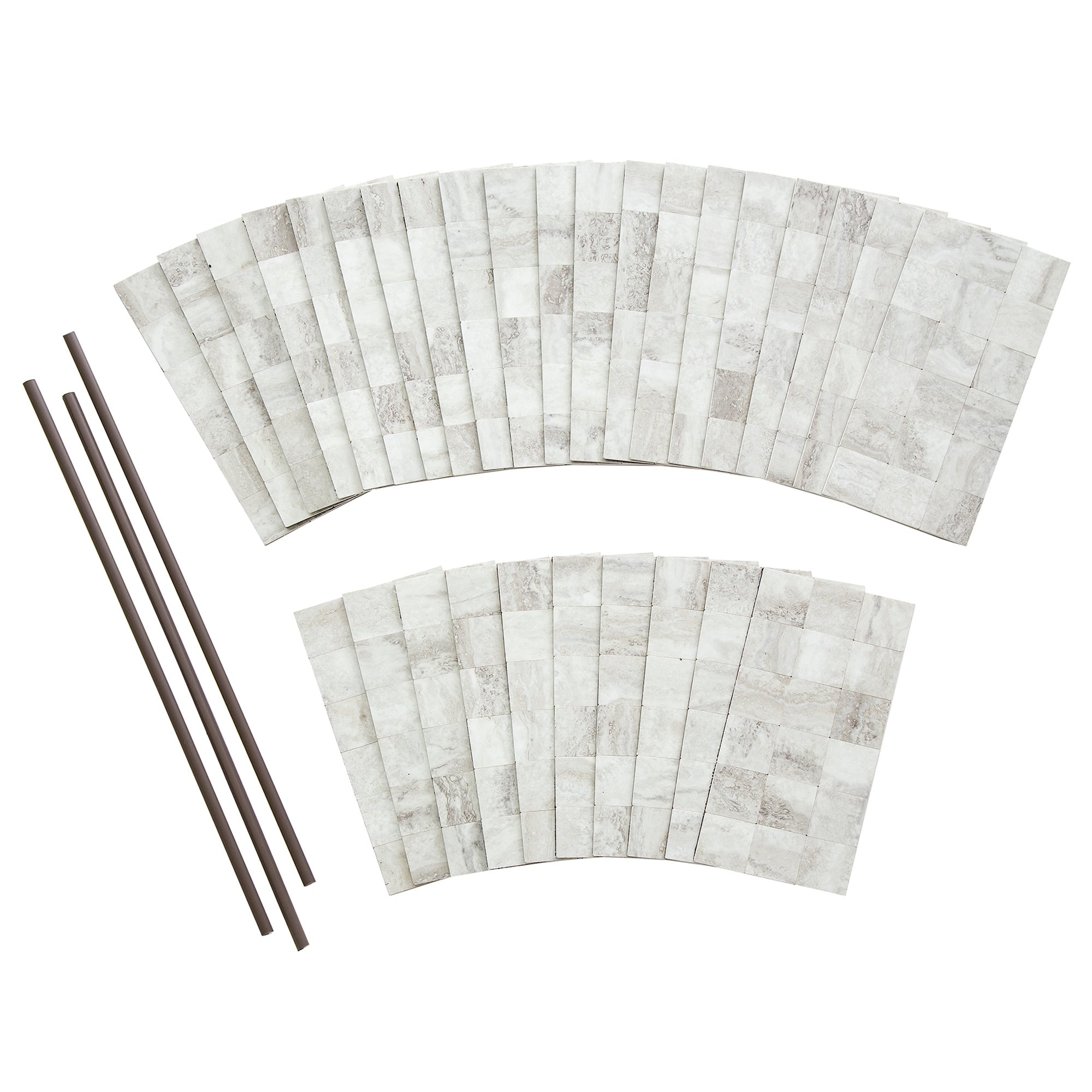 Carrelage mural adhésif Aspect Collage