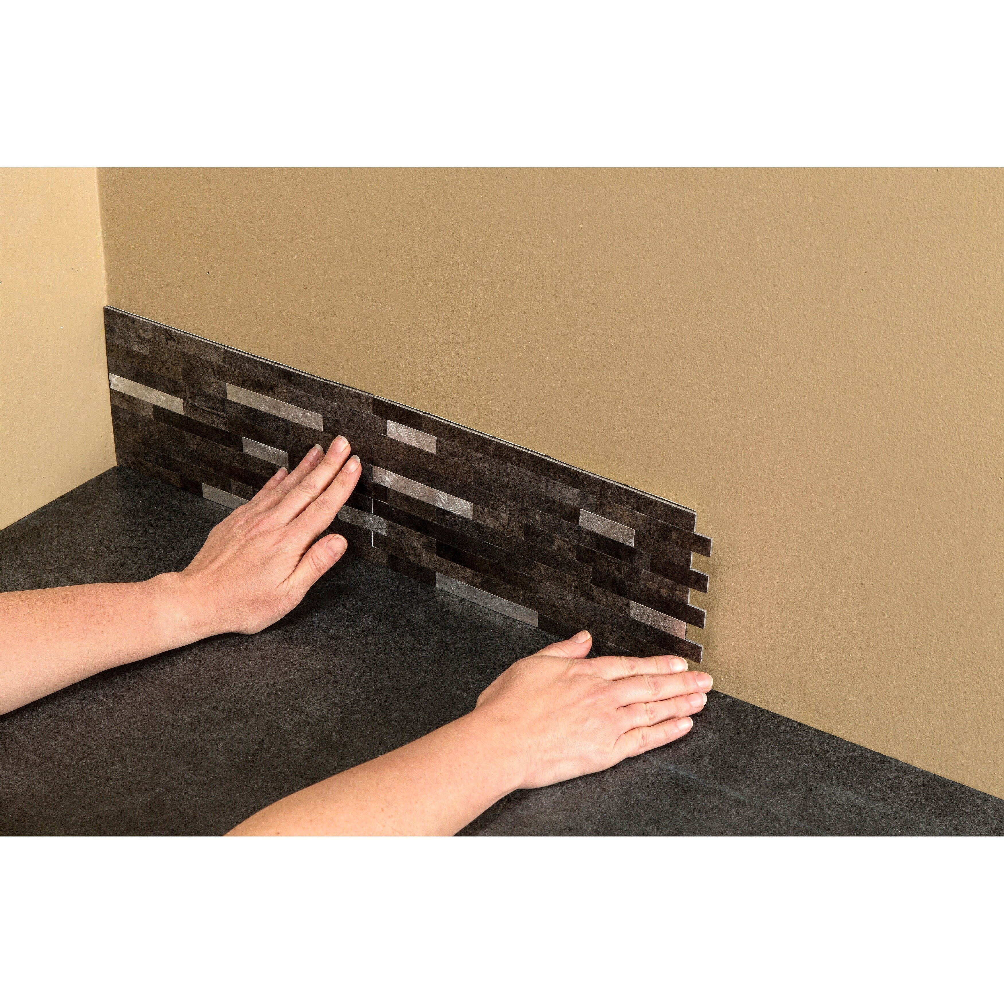 Carrelage mural adhésif Aspect Collage