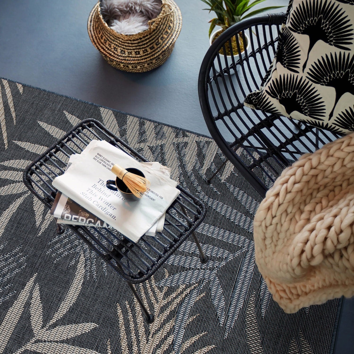 Tapis d'intérieur/extérieur Bahama Palm Frond