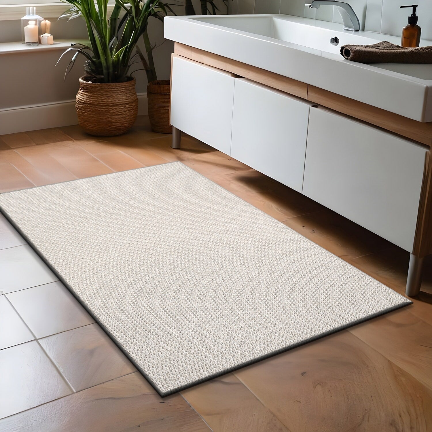 Tapis Beverly Rug en jute facile à nettoyer et ne perd pas ses poils