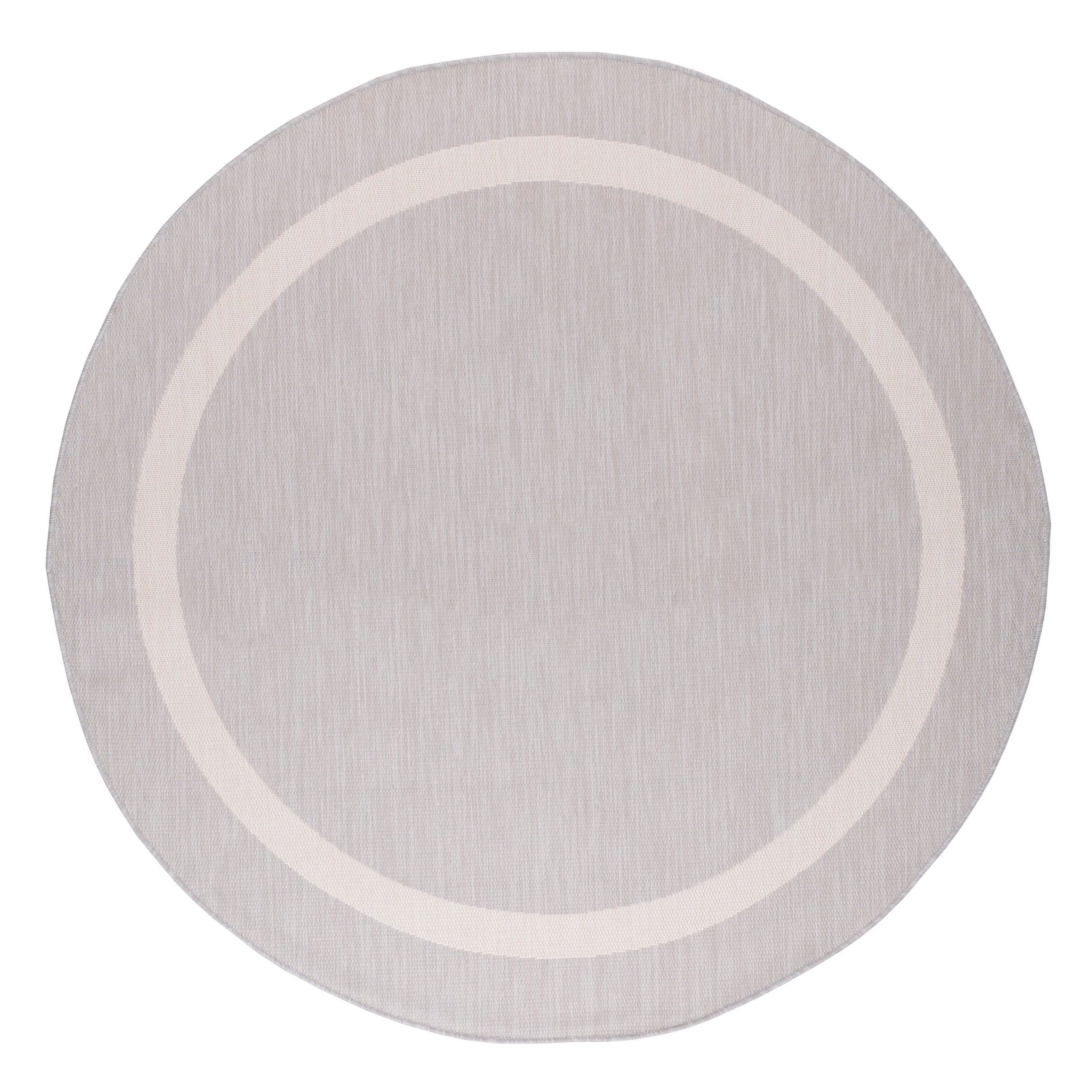 Tapis d'intérieur/extérieur moderne à bordures Beverly Rug, moquette d'extérieur pour patio, terrasse, porche