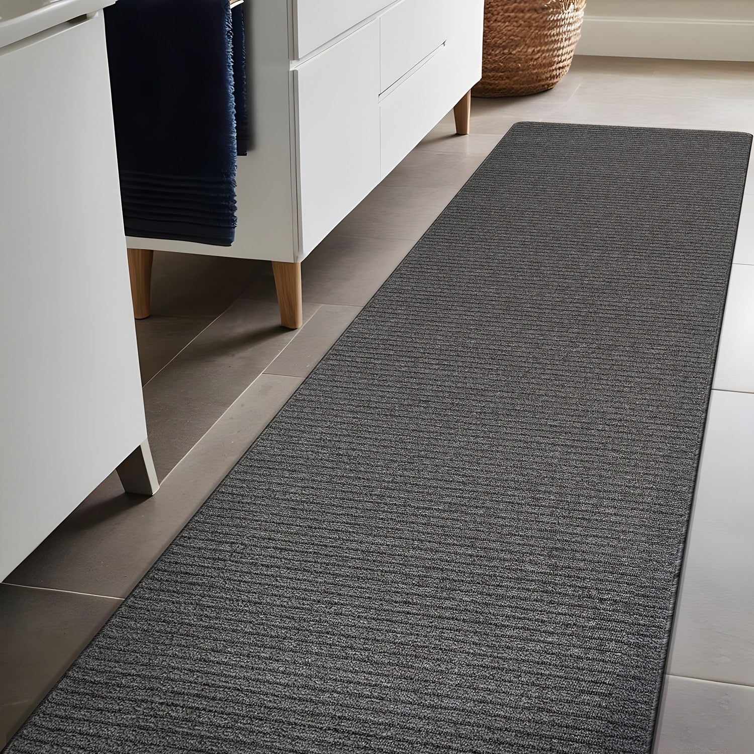 Tapis d'intérieur lavable et antidérapant Beverly Rug, couleur unie